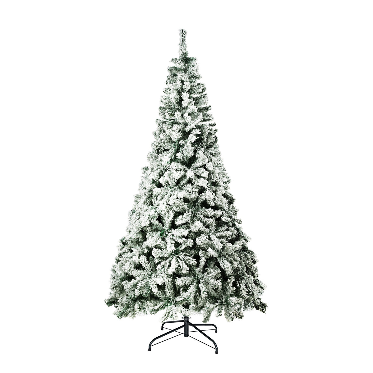 Tinseltown Christmas Tree 1.8M 6FT Xmas Trees Decorations White Snow Flocked 600 Tips