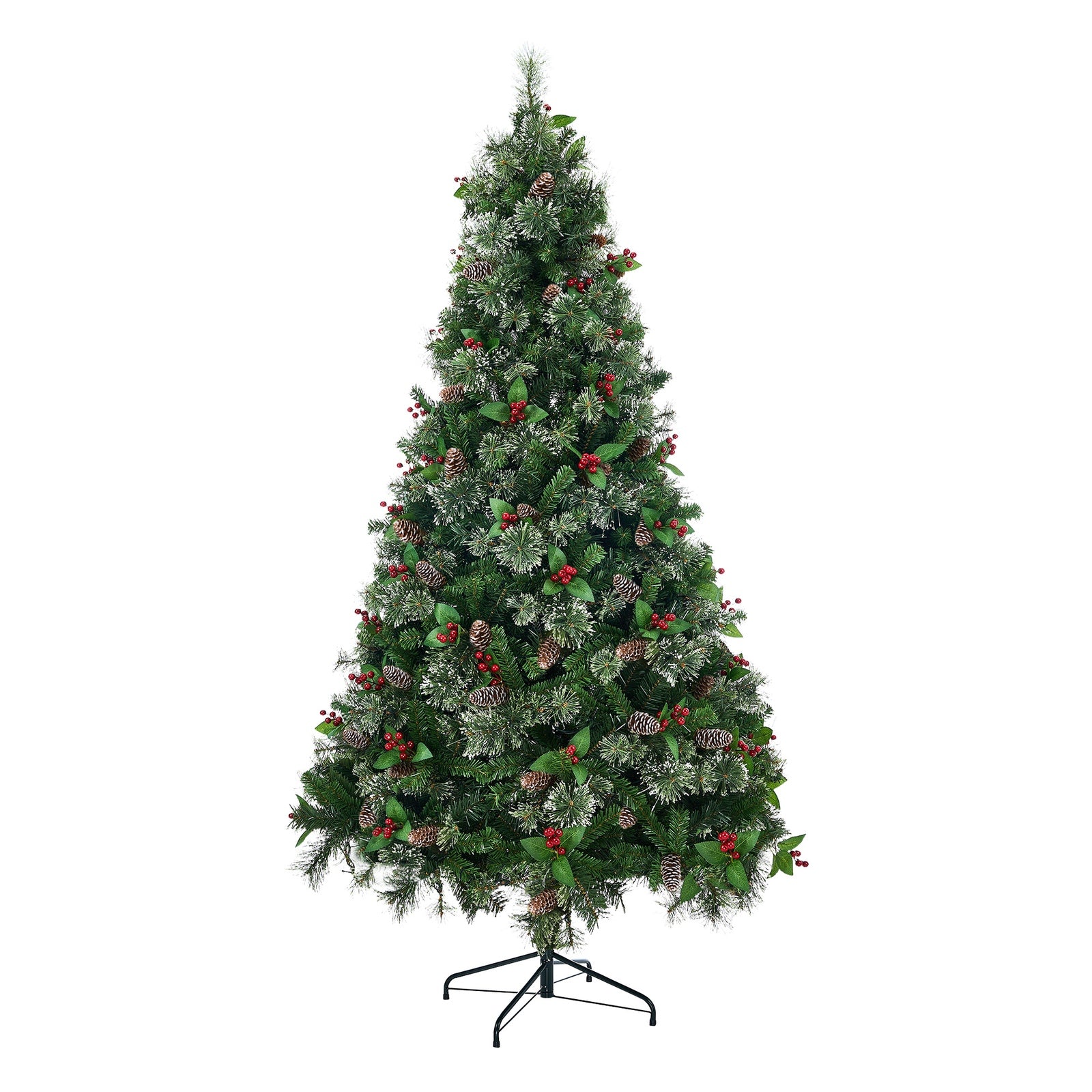 Tinseltown LED Christmas Tree 2.1M 7FT with Lights Ornaments Xmas Decor Green