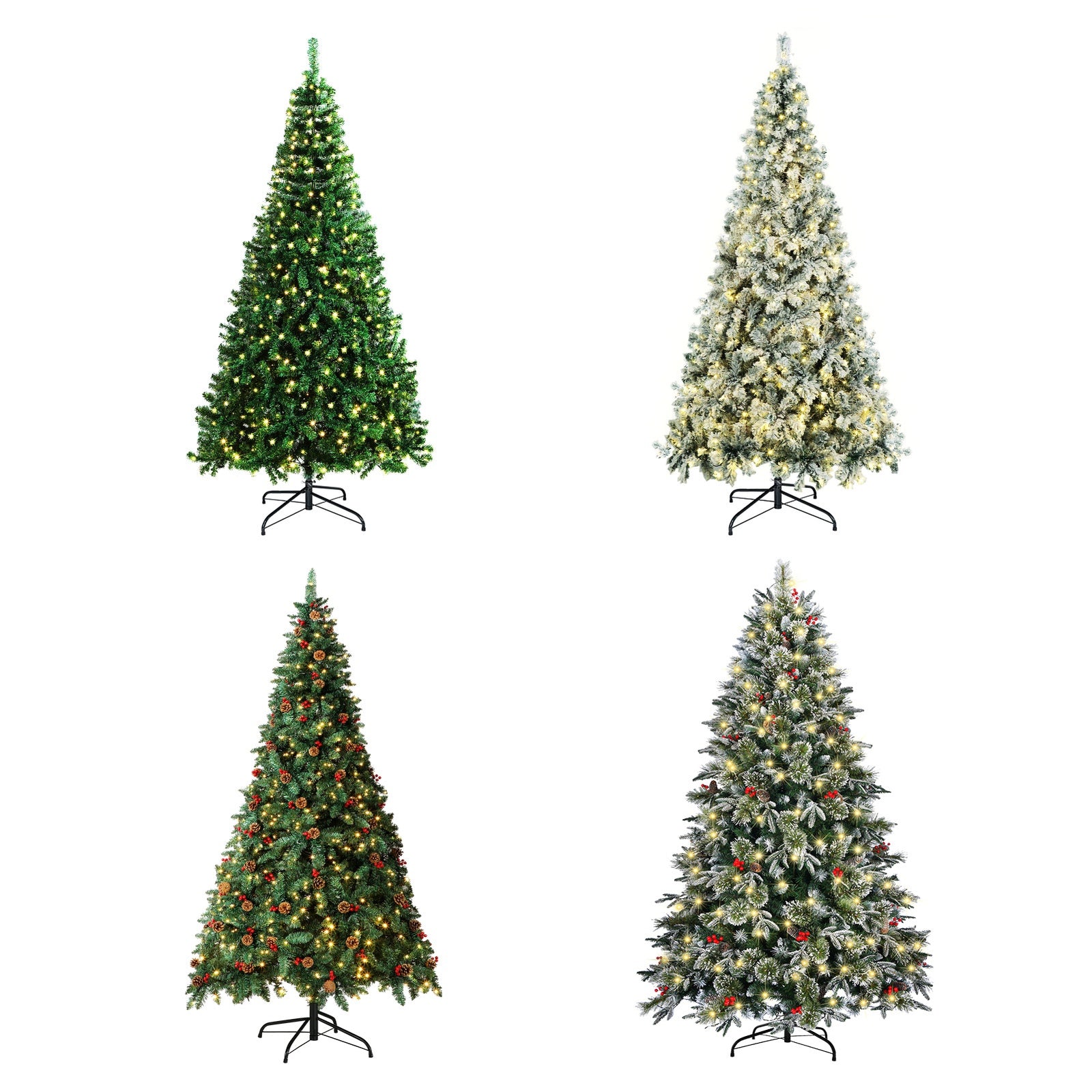 Tinseltown Christmas Tree LED Light 1.8M/2.1M/2.4M Xmas Trees Decorations Green