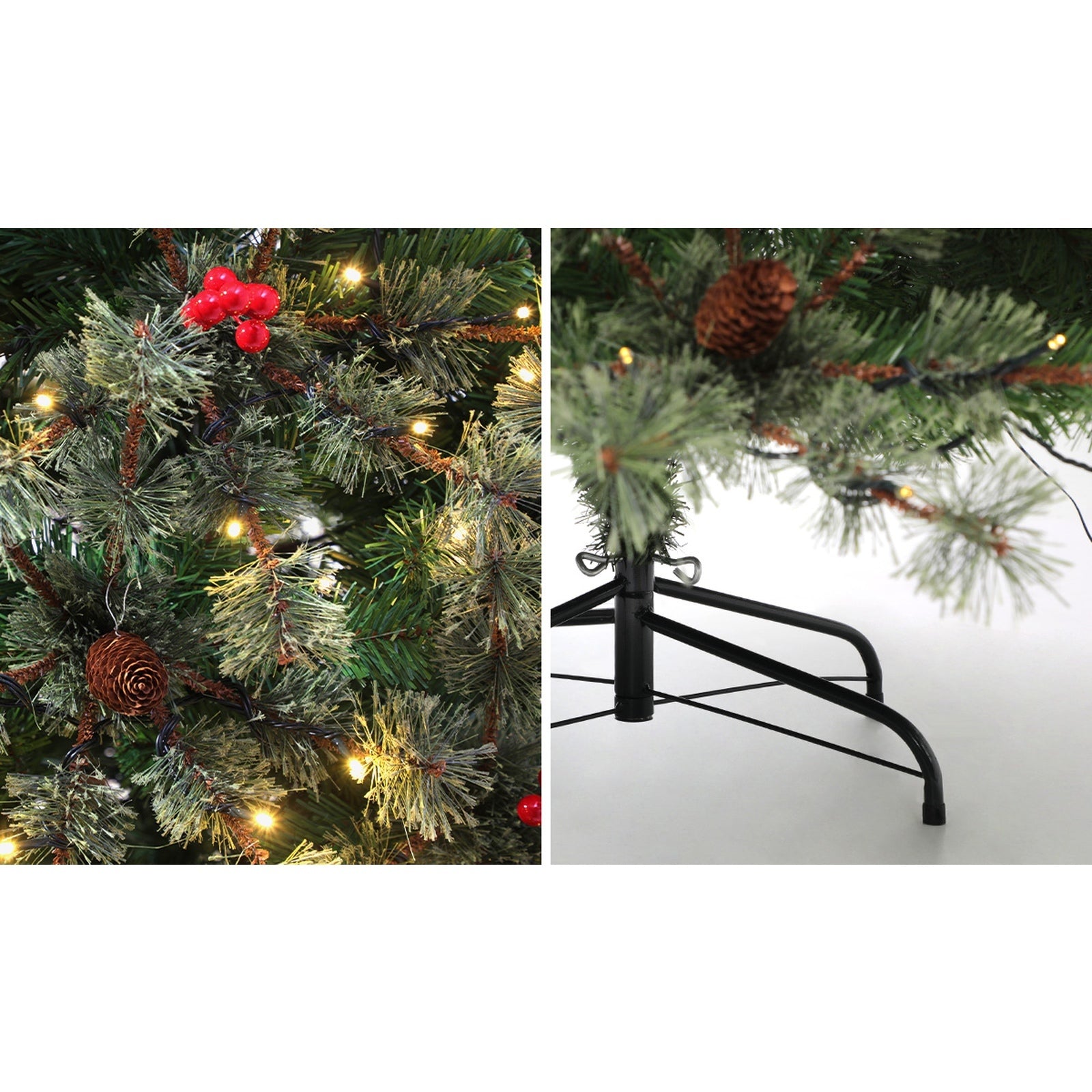 Mazam Christmas Tree 2.1m 7FT LED Light Xmas Trees Decoration Green - Sunyee