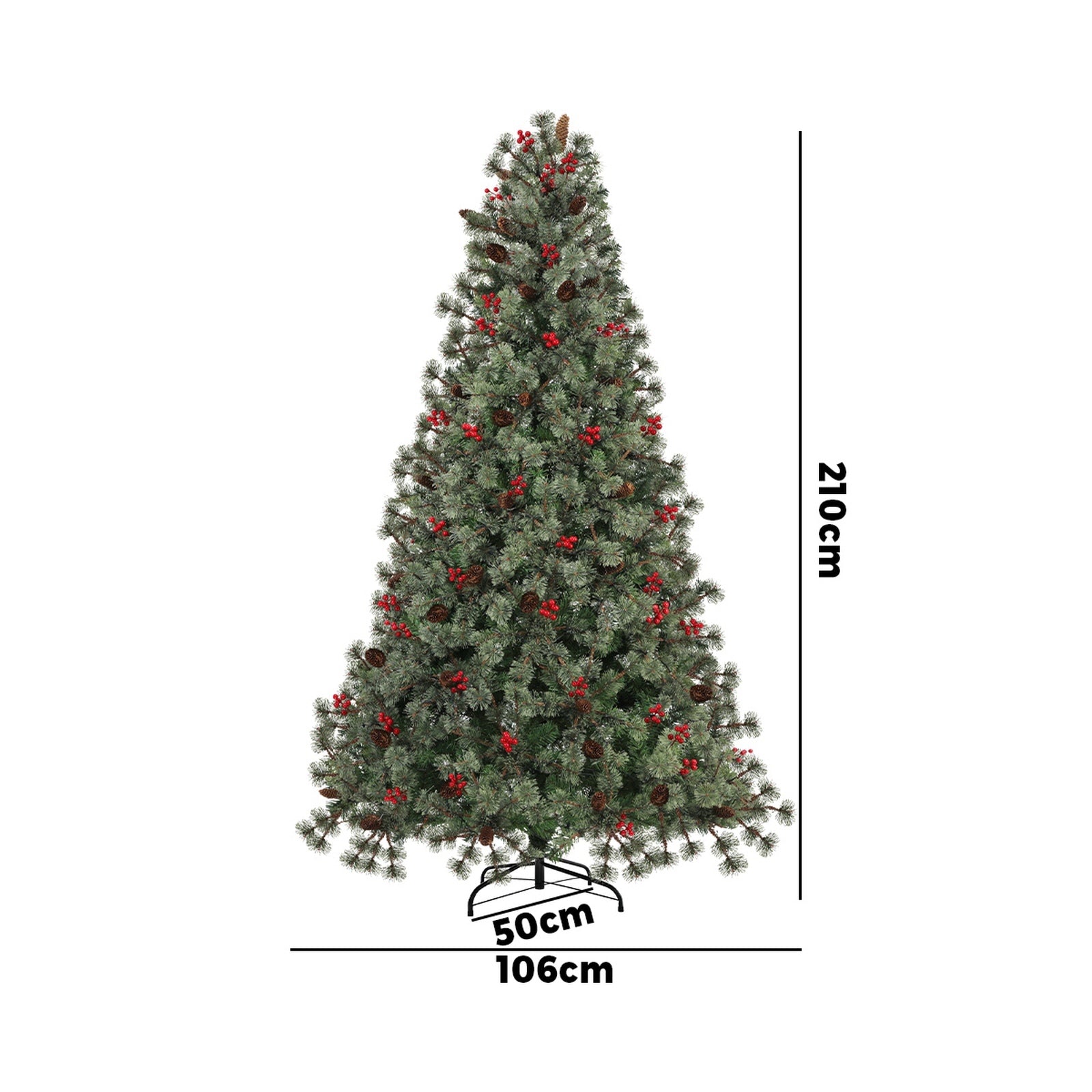 Mazam Christmas Tree 2.1m 7FT LED Light Xmas Trees Decoration Green - Sunyee