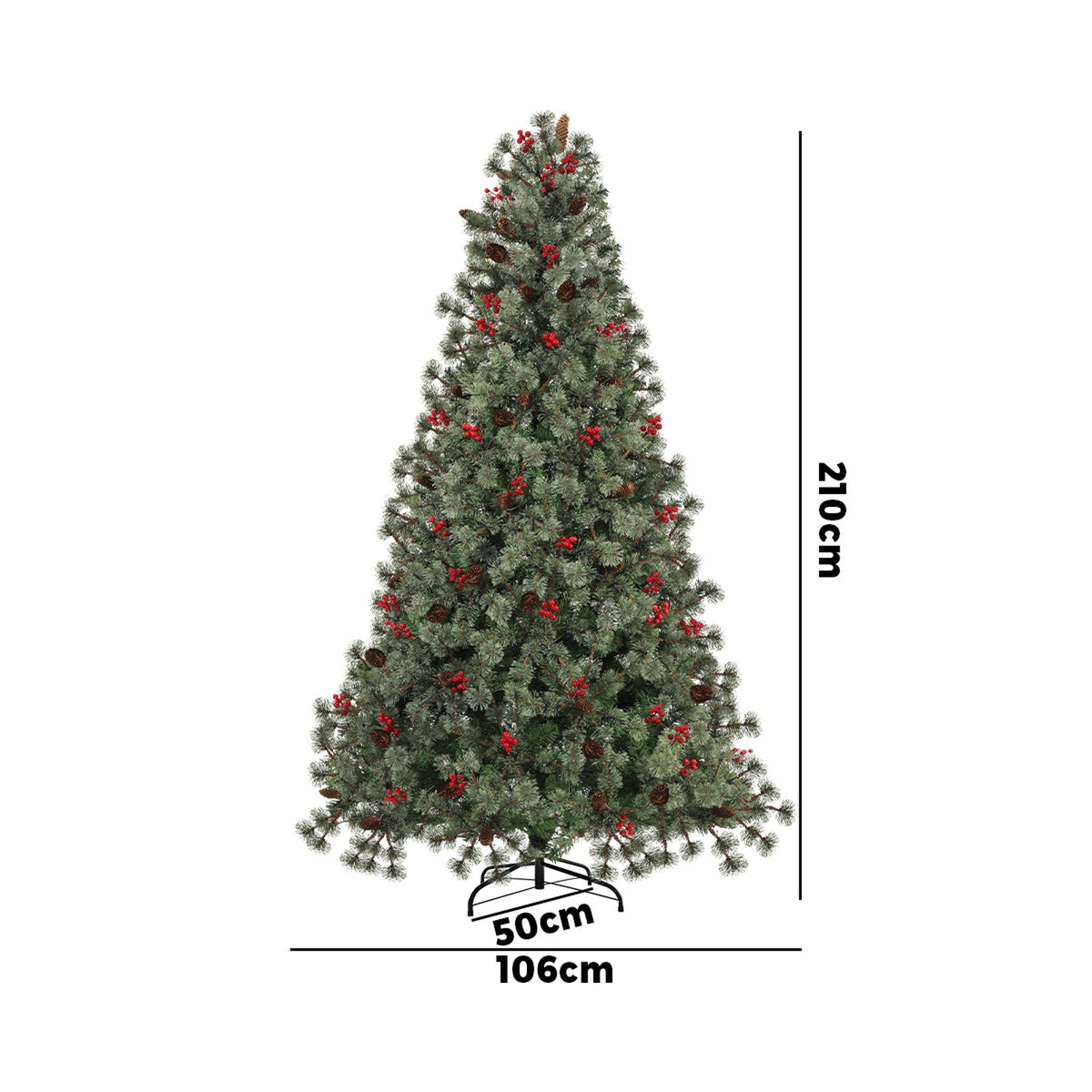 Mazam Christmas Tree 2.1m 7FT LED Light Xmas Trees Decoration Green - Sunyee