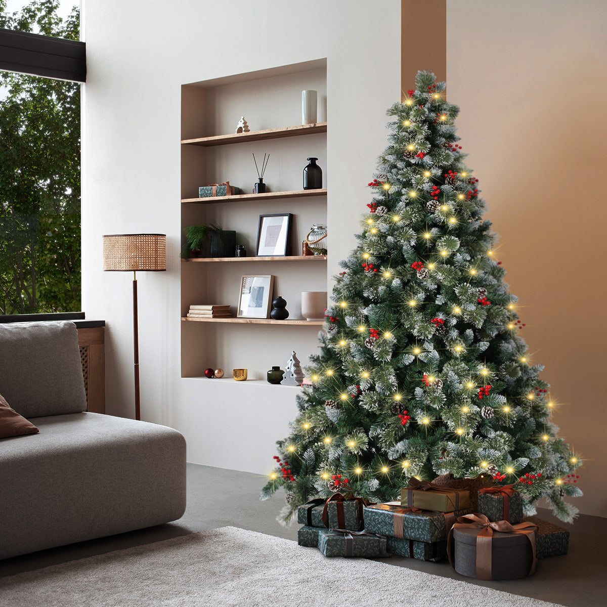 Tinseltown Christmas Tree 1.8m 6FT LED Xmas Trees Decoration 950tips