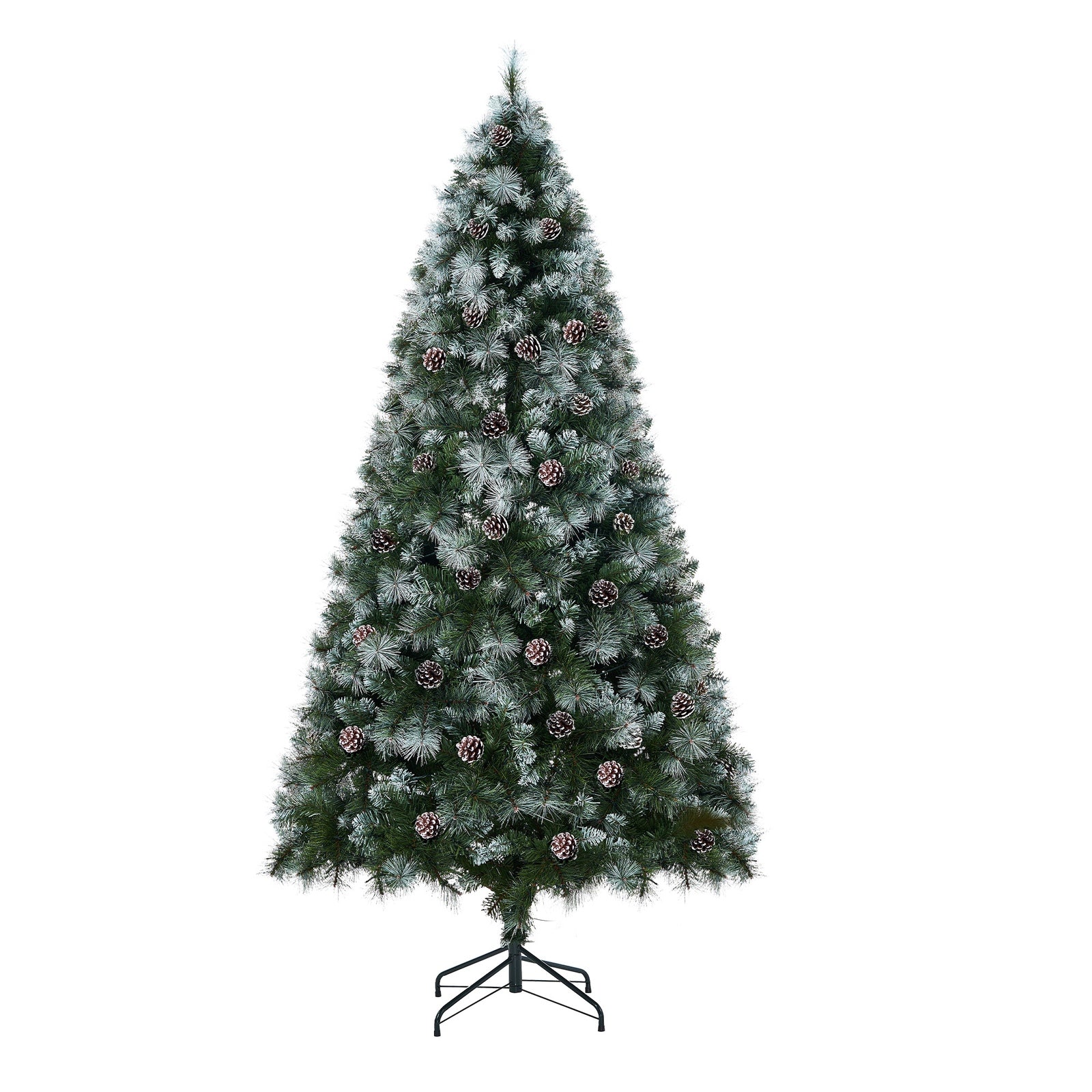 Tinseltown LED Christmas Tree 1.8M 6FT Pre-lit Light 8 Flash Modes Pine Cones