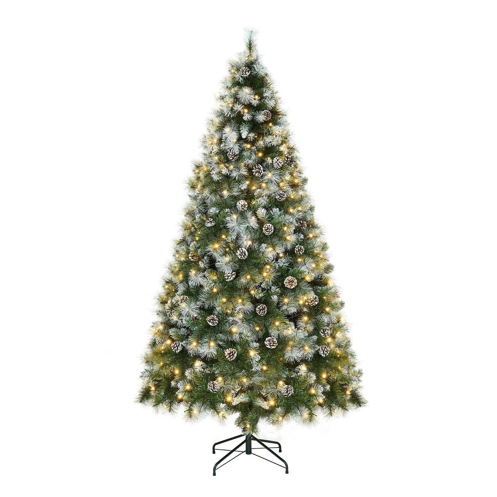 Tinseltown LED Christmas Tree 1.8M 6FT Pre-lit Light 8 Flash Modes Pine Cones - Sunyee
