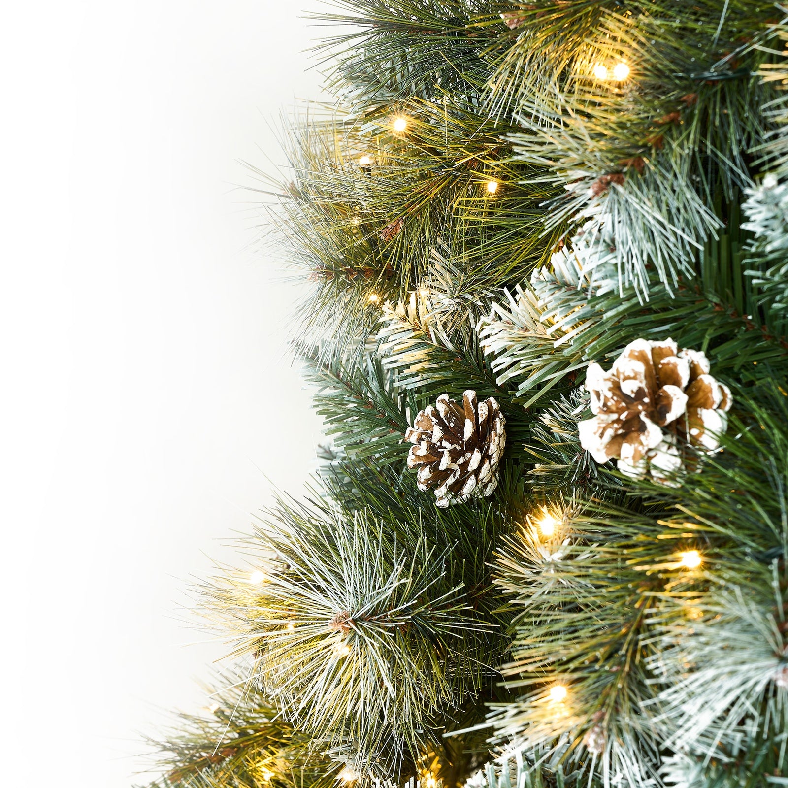 Tinseltown LED Christmas Tree 2.1M 7FT Pre-lit Light 8 Flash Modes Pine Cones - Sunyee