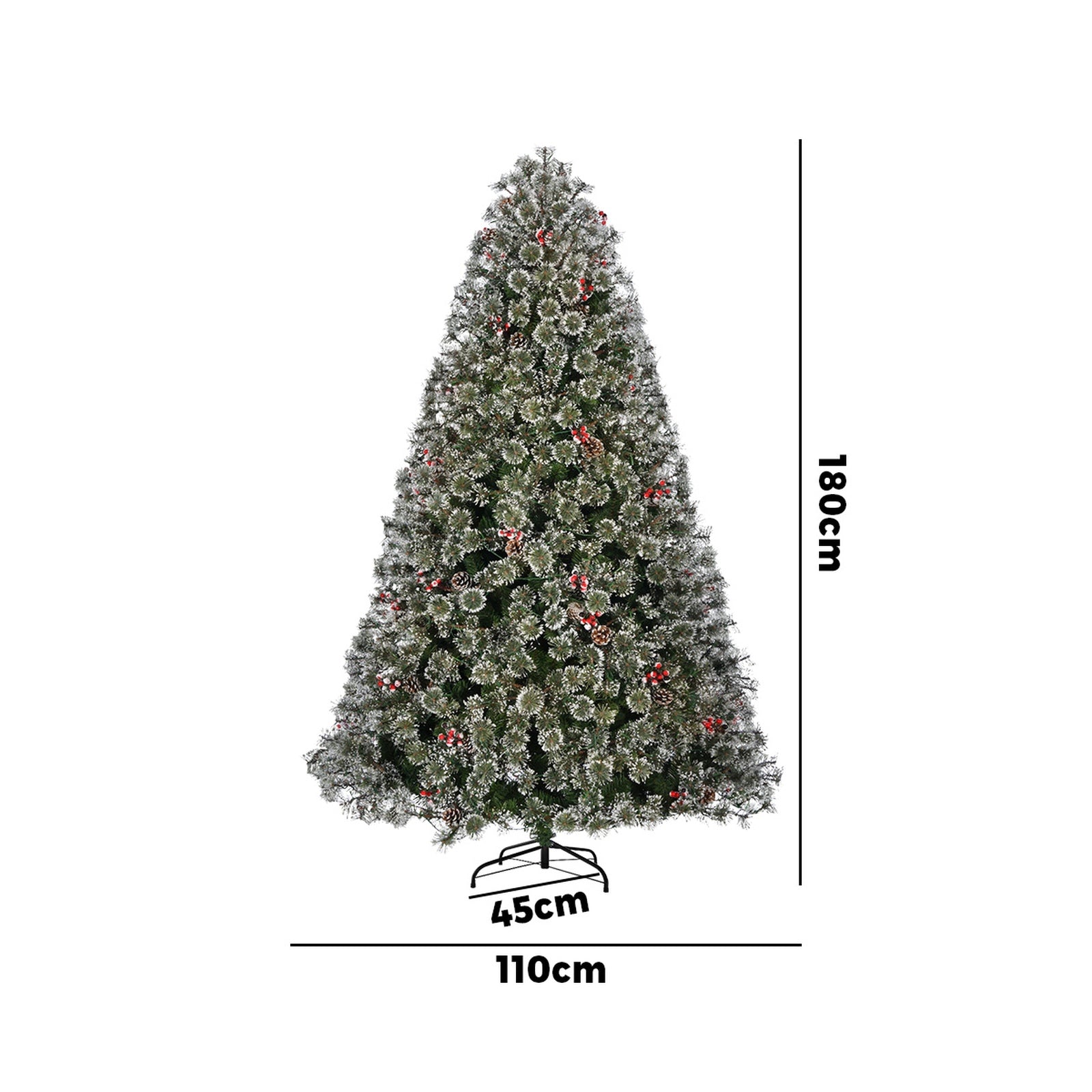 Mazam Christmas Tree 1.8m 6FT Xmas Decoration Home Decor with LED Light - Sunyee