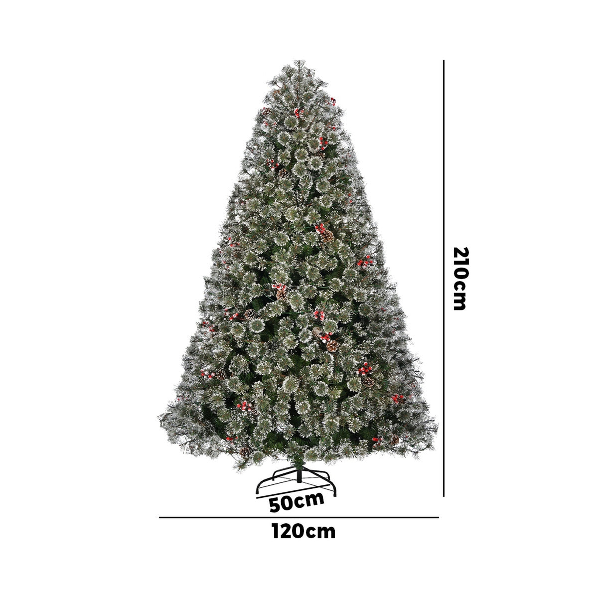 Mazam Christmas Tree 2.1m 7FT Xmas Decoration Home Decor with LED Light - Sunyee
