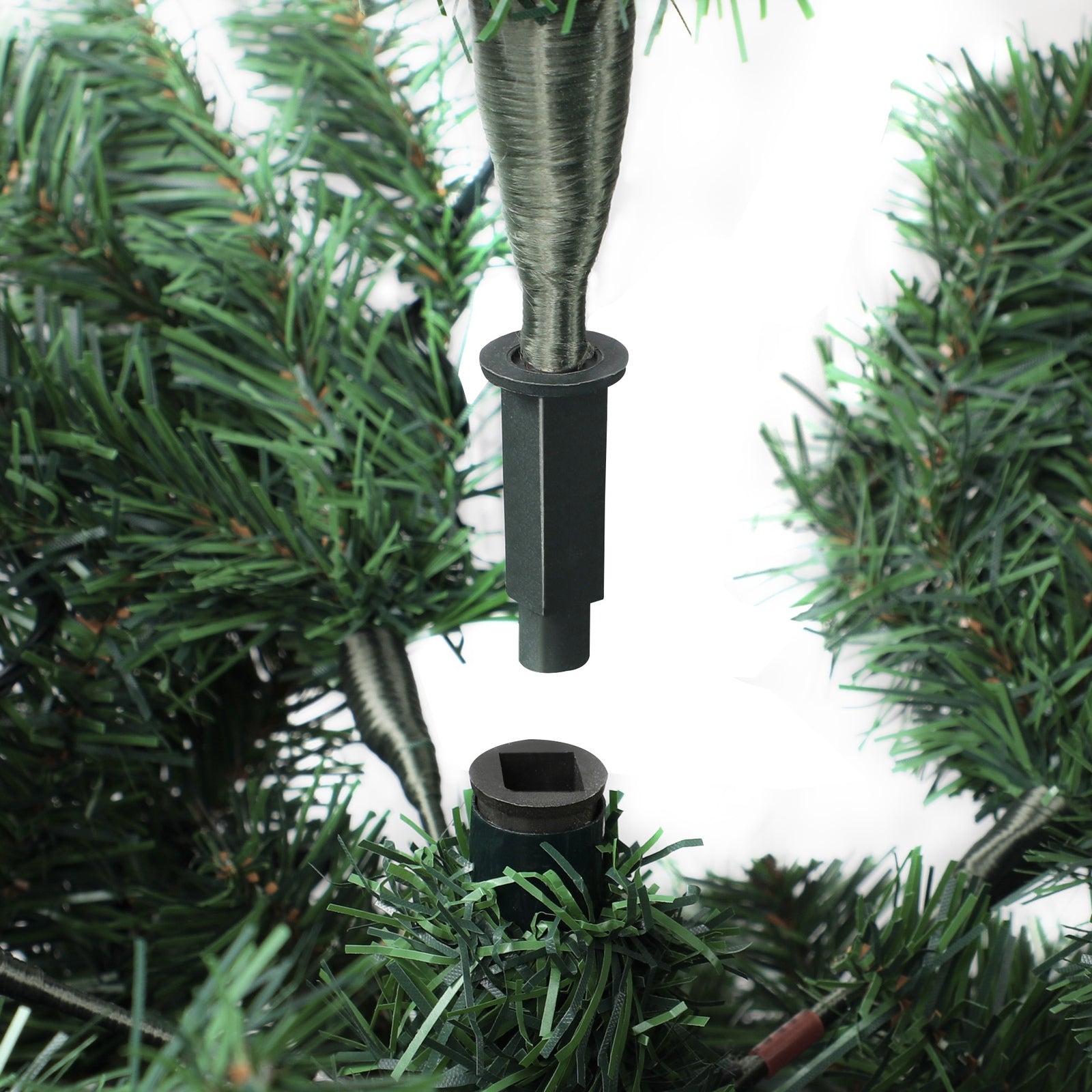 Tinseltown Christmas Tree 2.4M 8FT Xmas Trees Snowy Decorations Green 1480 Tips - Sunyee