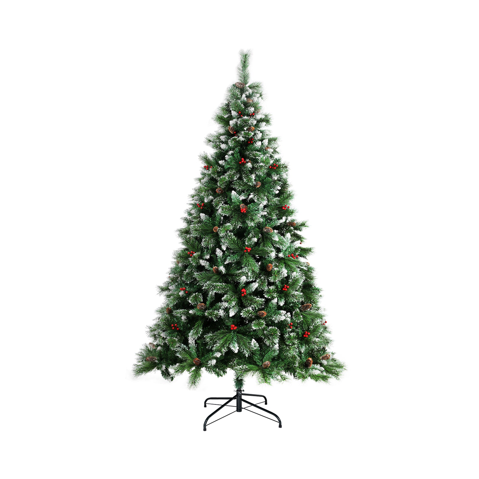 Mazam Christmas Tree 2.4M 8FT Xmas Trees Green with Ornaments Decorations - Sunyee