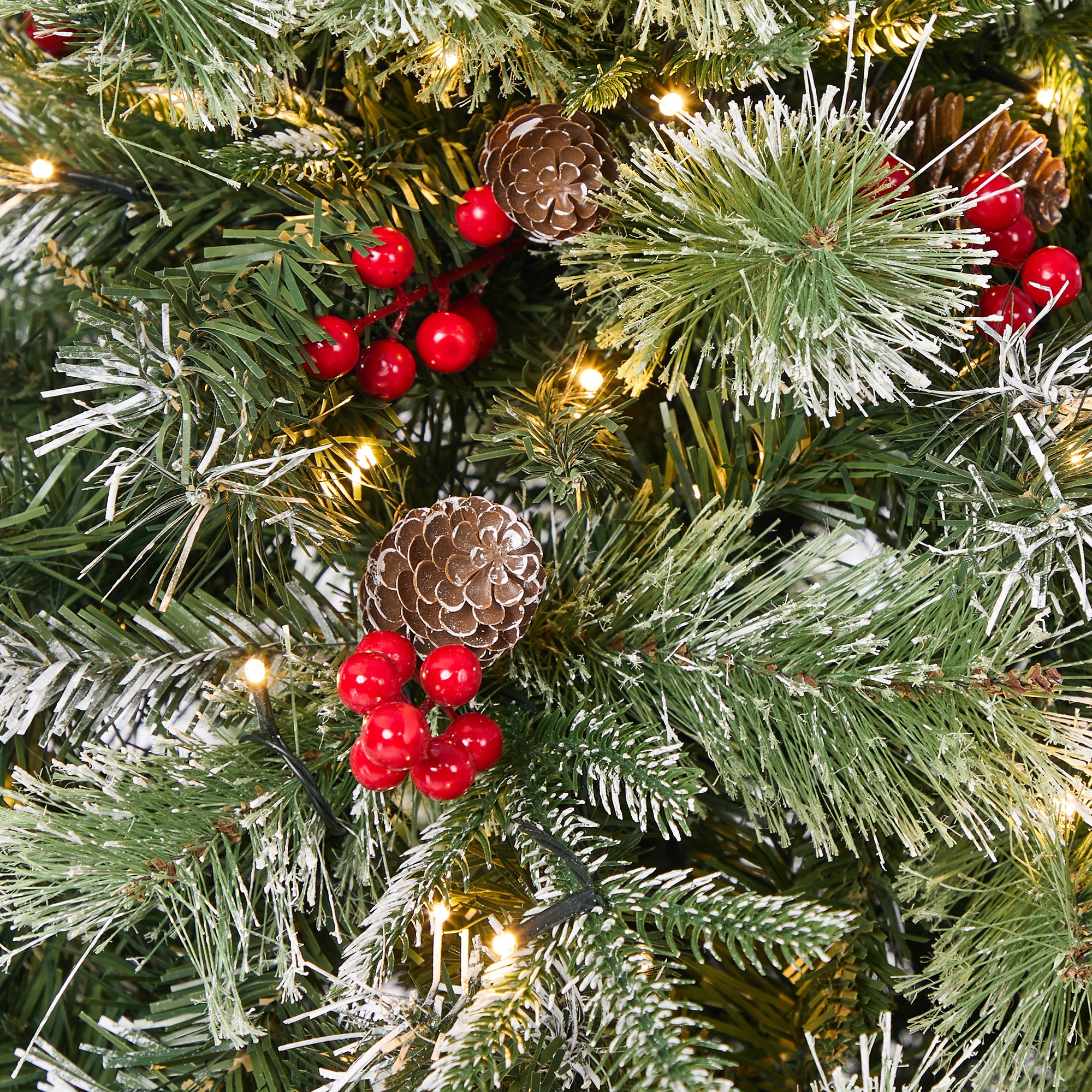 Tinseltown LED Christmas Tree 1.8M 6FT Xmas Trees Decorations Green White 790 Tips