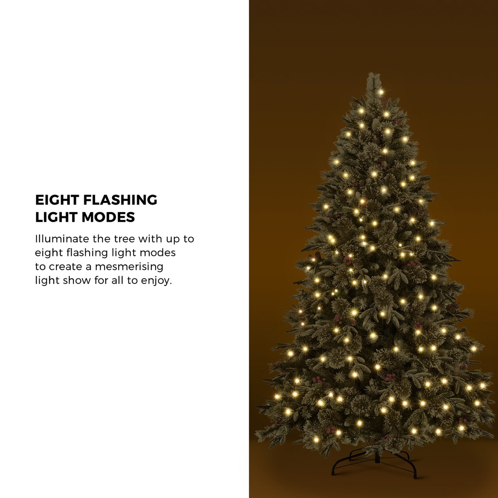 Tinseltown LED Christmas Tree 1.8M 6FT Xmas Trees Decorations Green White 790 Tips - Sunyee