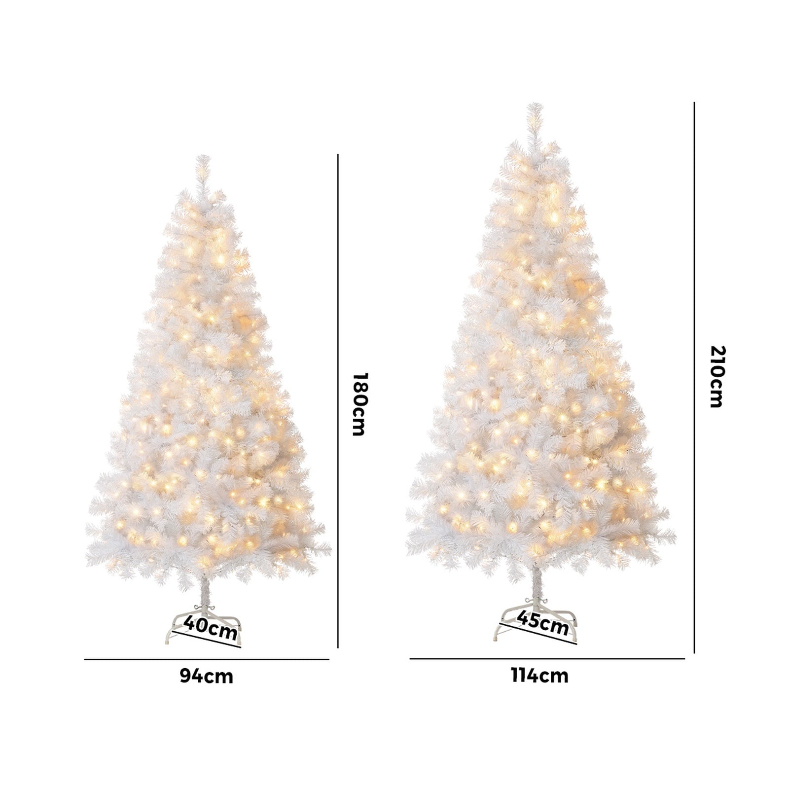 Tinseltown LED Christmas Tree 1.8M/2.1M Home Party Decoration White