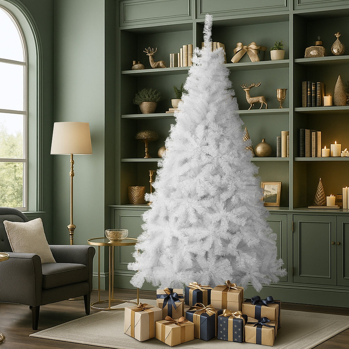 Tinseltown Christmas Tree 1.8M/2.1M/2.4M LED Lights White Green