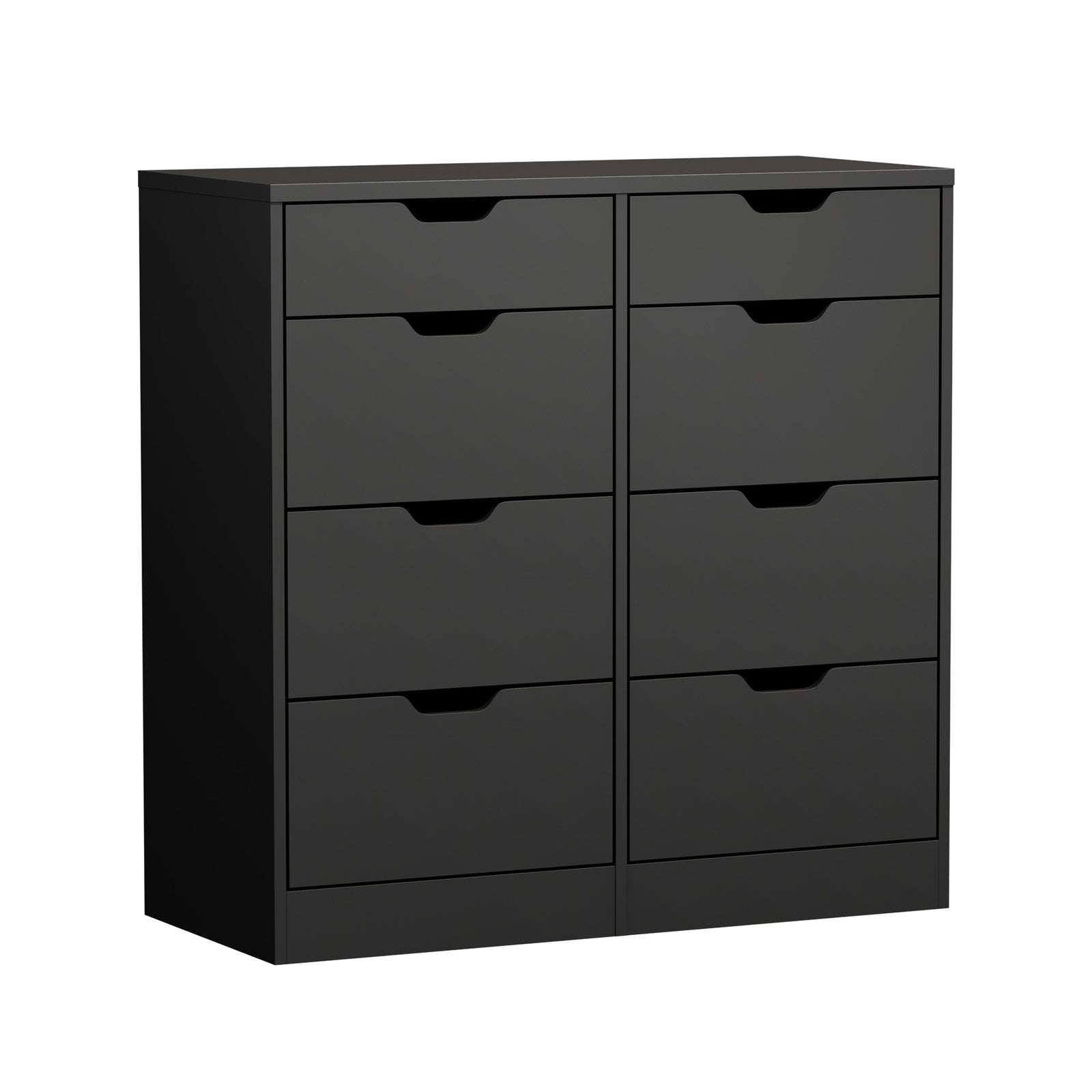 Oikiture 8 Chest of Drawers Tallboy Cabinet Dresser Bedroom Storage