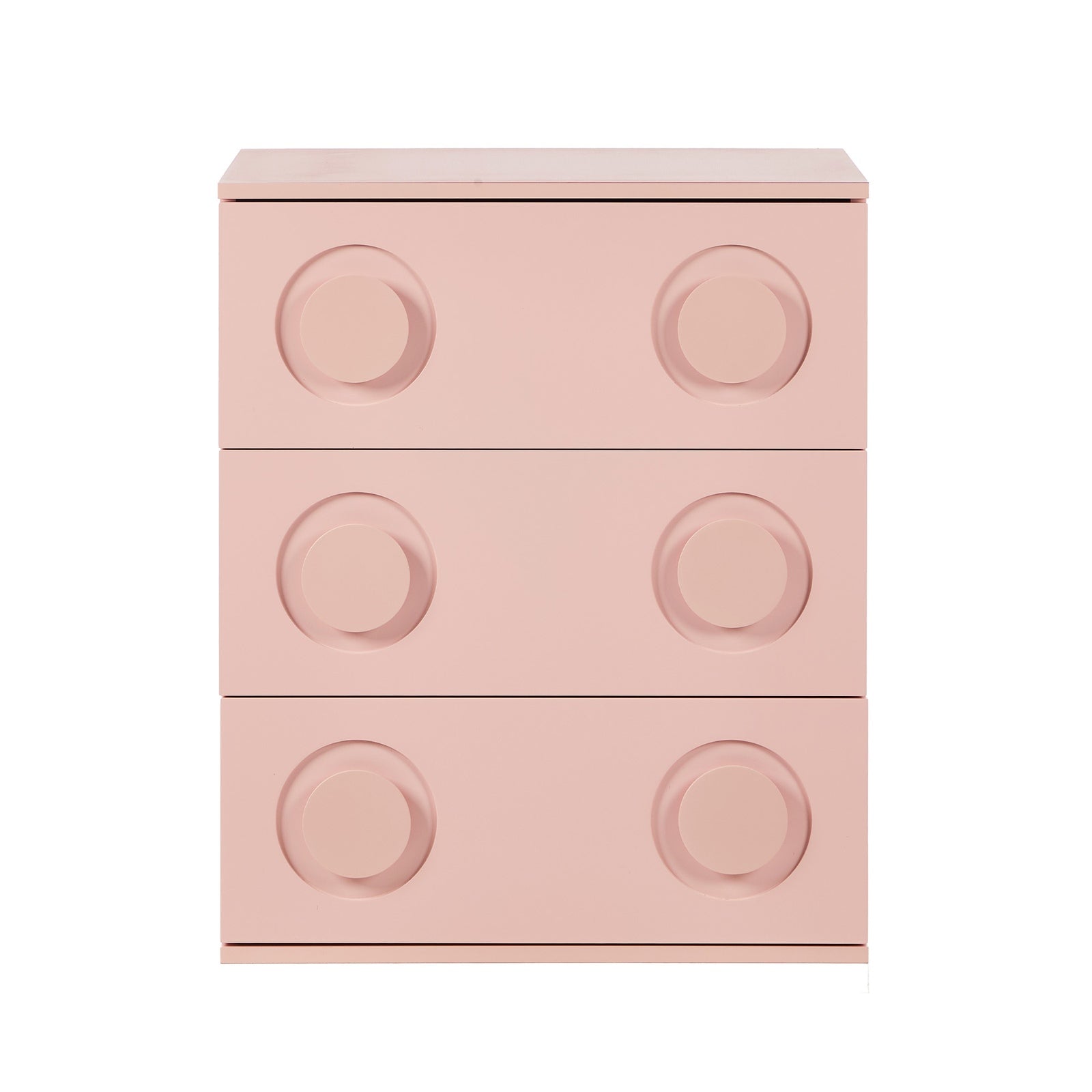 Oikiture 3 Chest of Drawers Spacious Cabinet Bedroom Dresser Nightstand - Sunyee