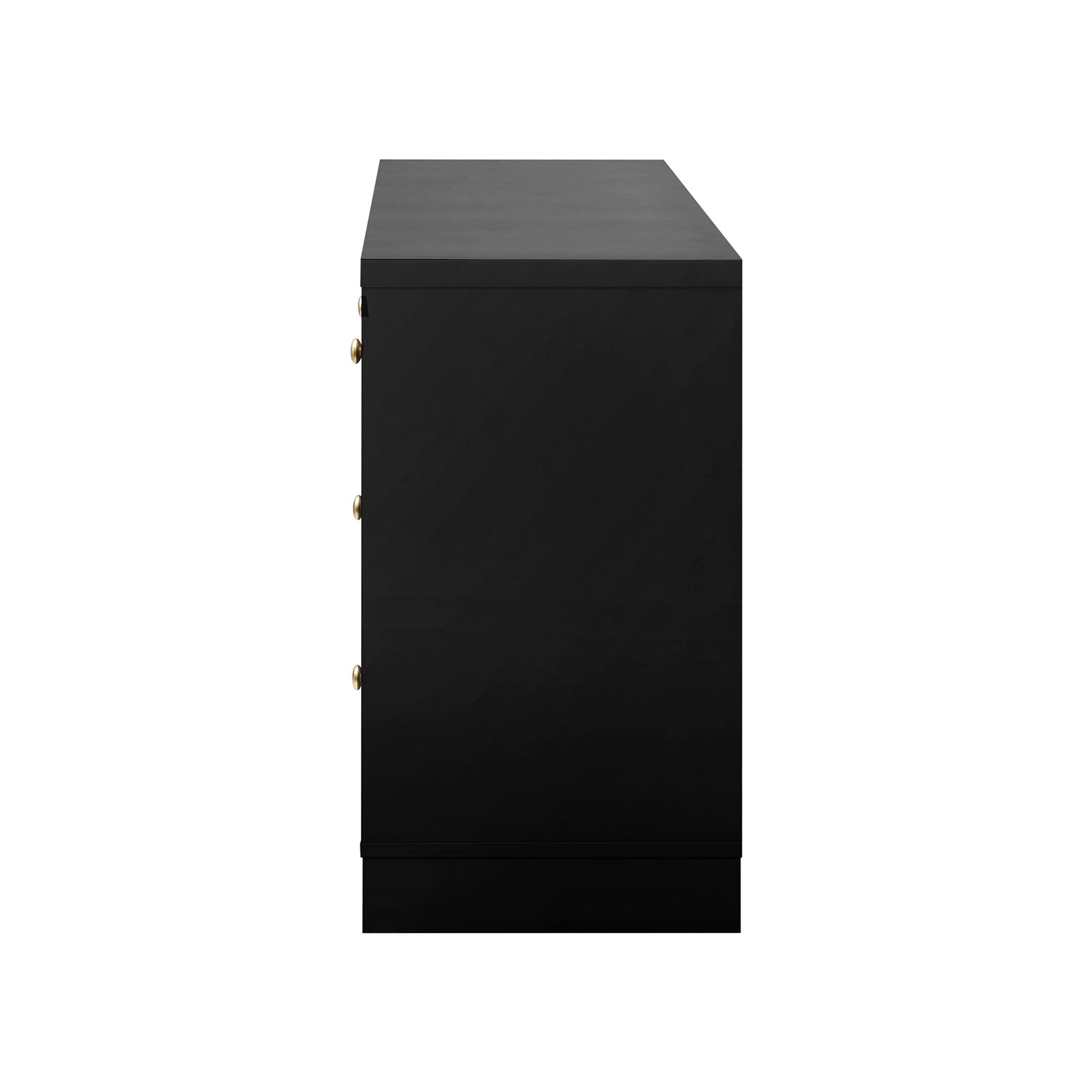 Oikiture 7 Chest of Drawers Tallboy Dresser Table Storage Cabinet Black - Sunyee