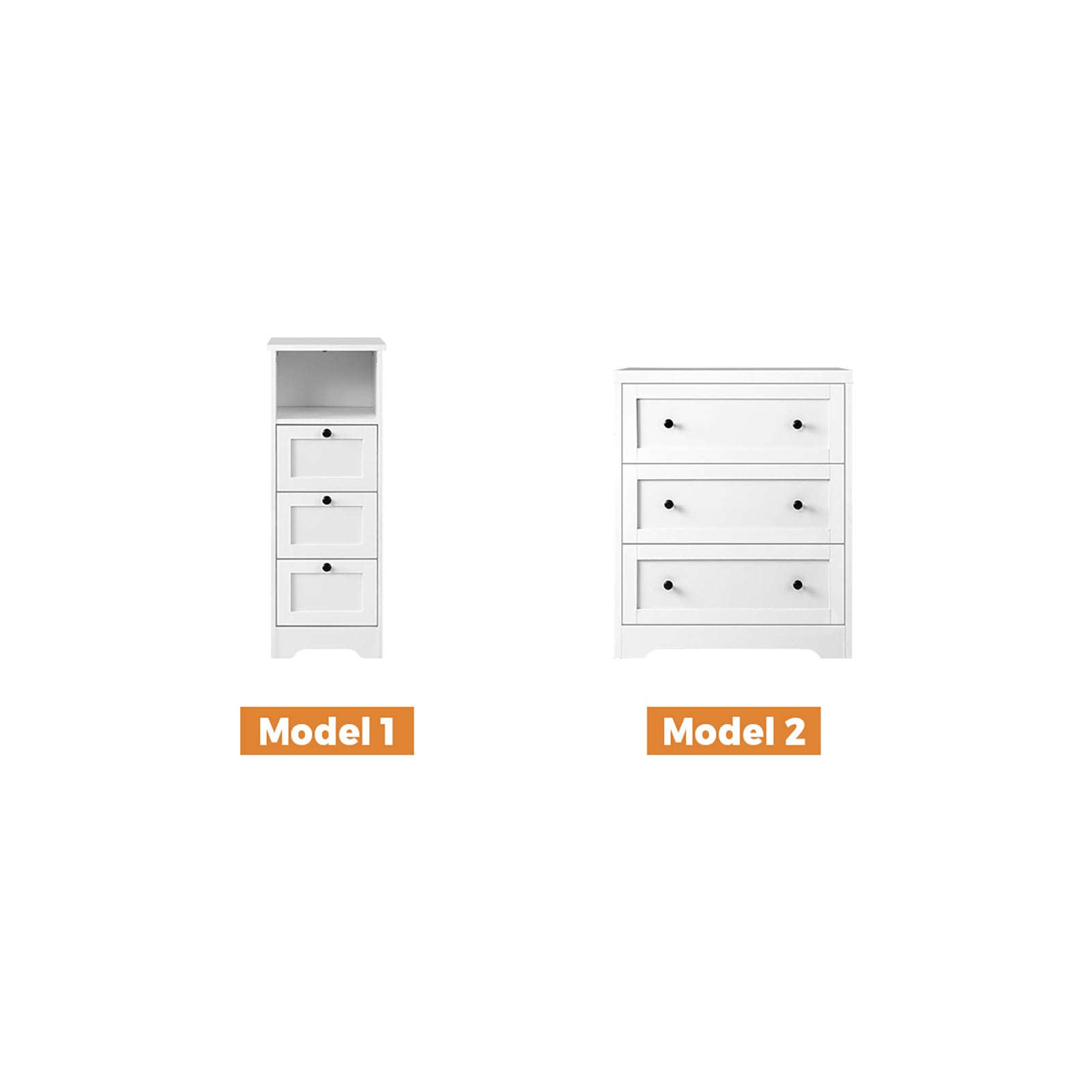 Oikiture Chest of Drawers Tallboy Dresser Table Storage Cabinet Black - Sunyee