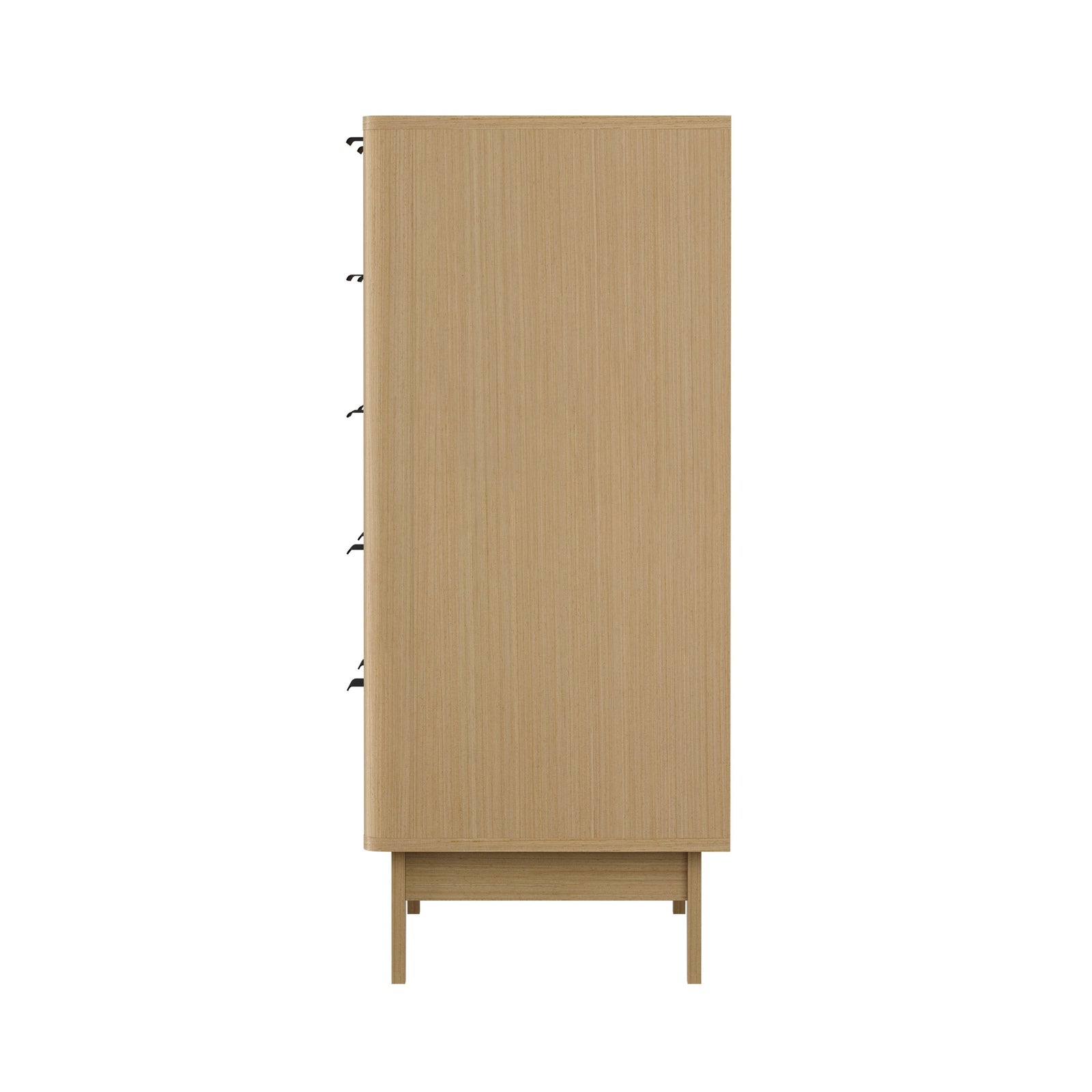 Oikiture 5 Chest of Drawers Storage Cabinet Dressers Tallboy Stripe Natural - Sunyee