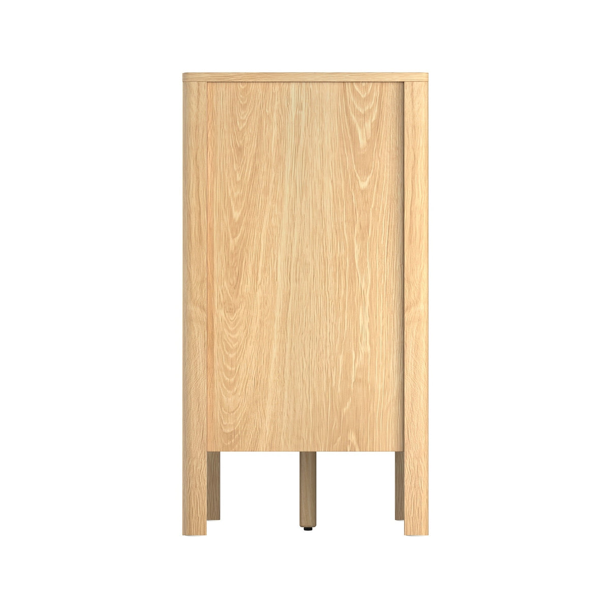 Oikiture 6 Chest Of Drawers Dresser Lowboy Storage Handle-Free Bedroom