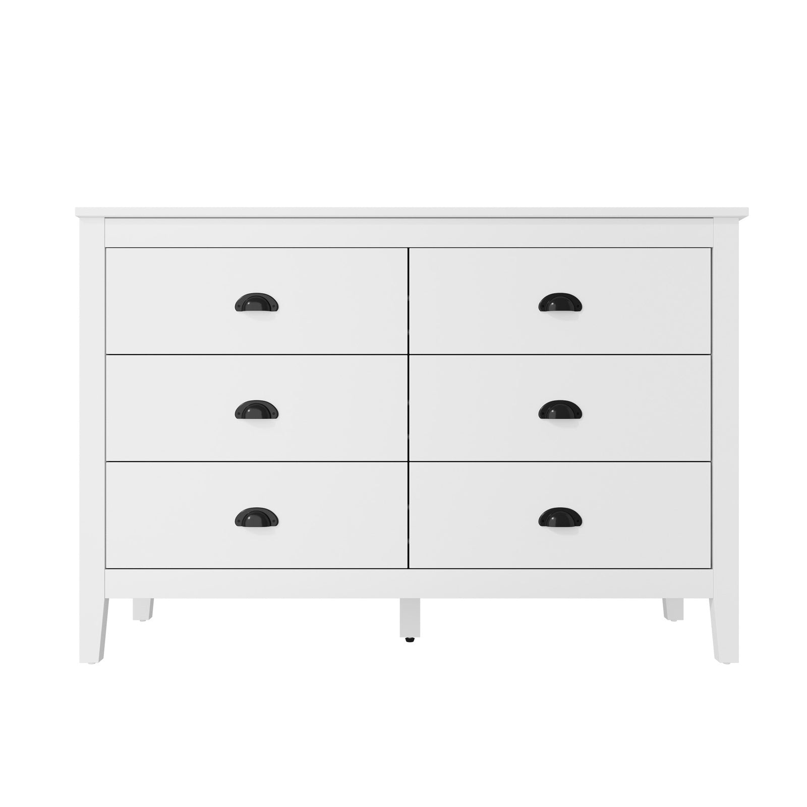 Oikiture 6 Chest of Drawers and 2 Bedside Tables Vintage Nightstands Bedroom Set - Sunyee