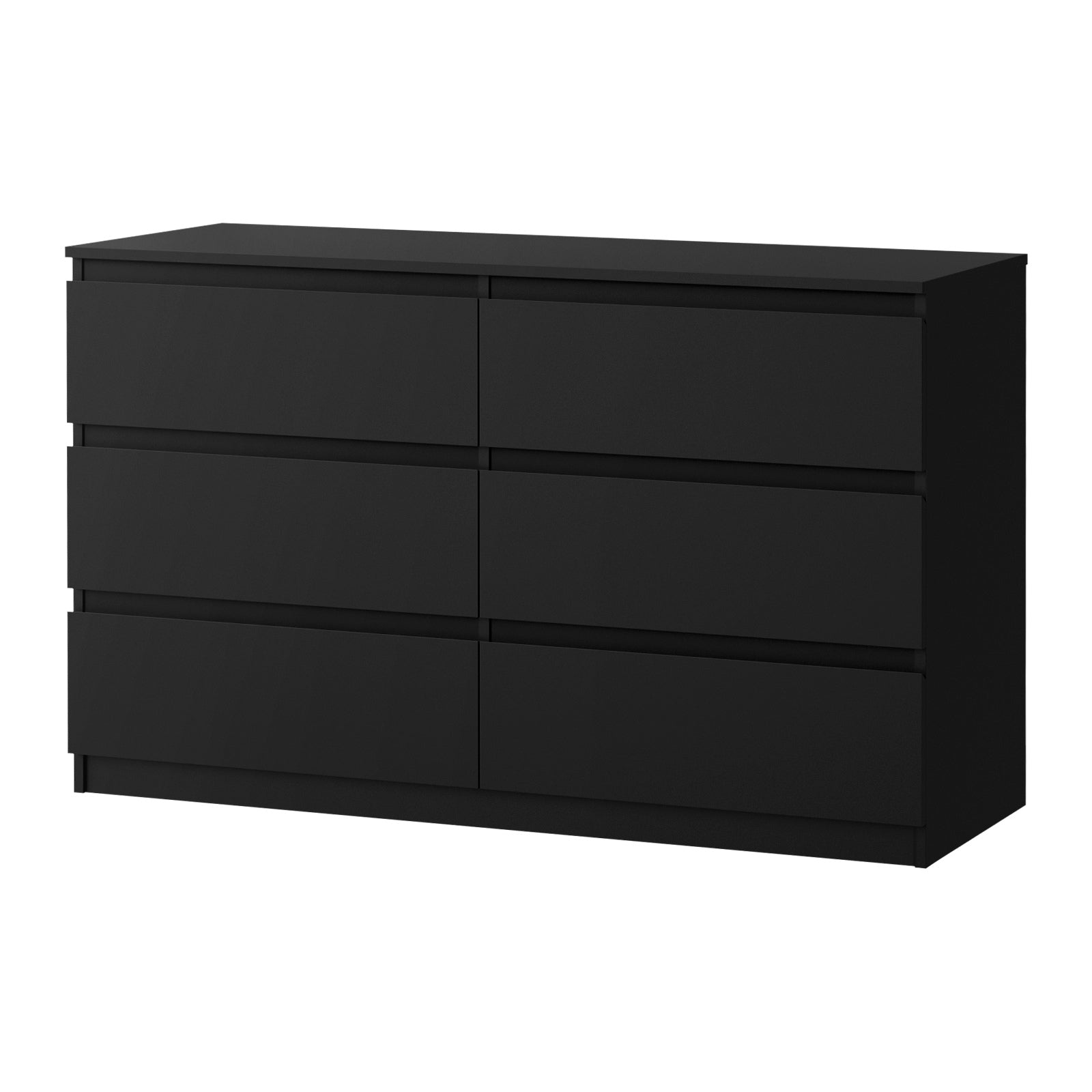 Oikiture 6 Chest of Drawers Lowboy Storage Cabinet Dresser Table Bedroom