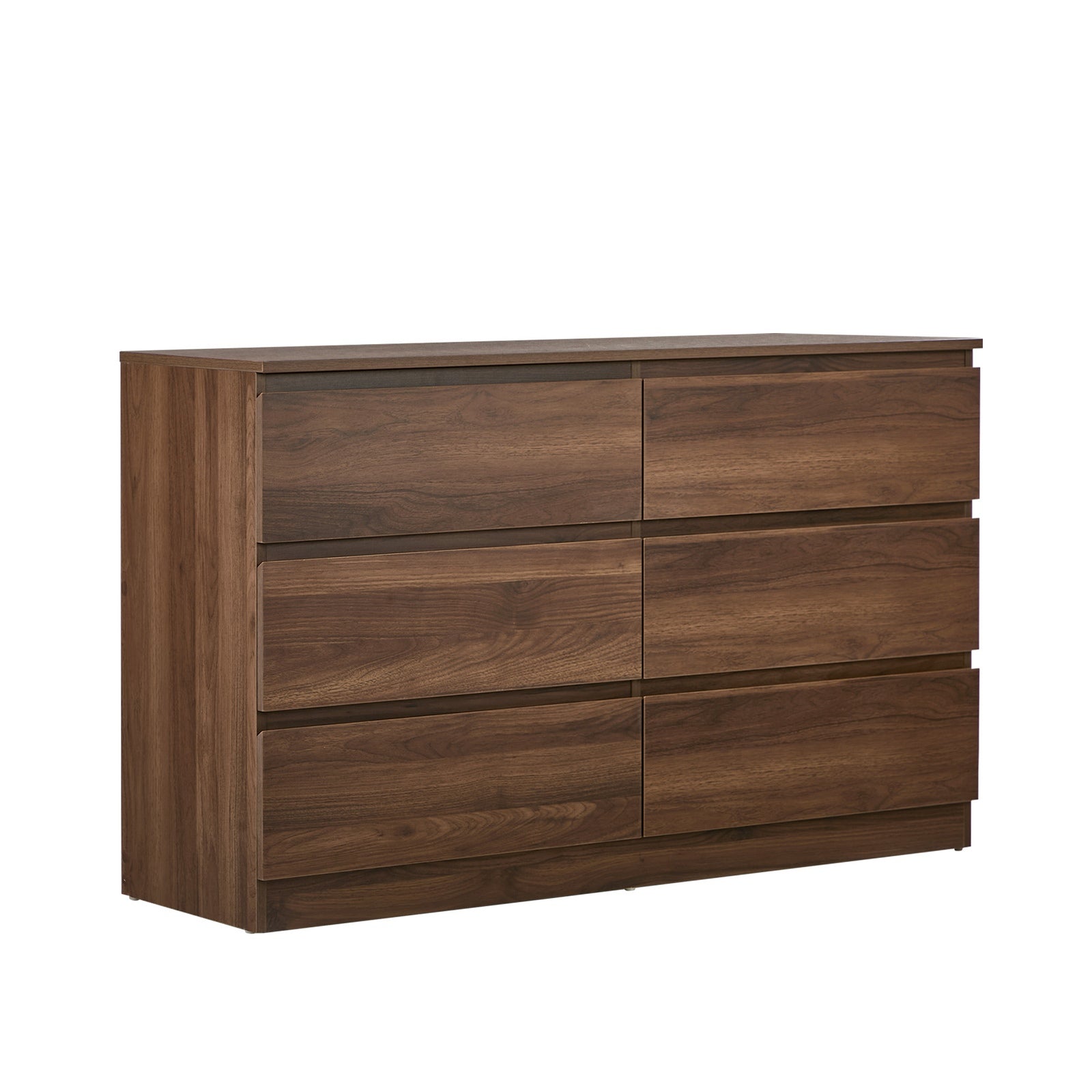 Oikiture 6 Chest of Drawers Lowboy Storage Cabinet Dresser Table Bedroom