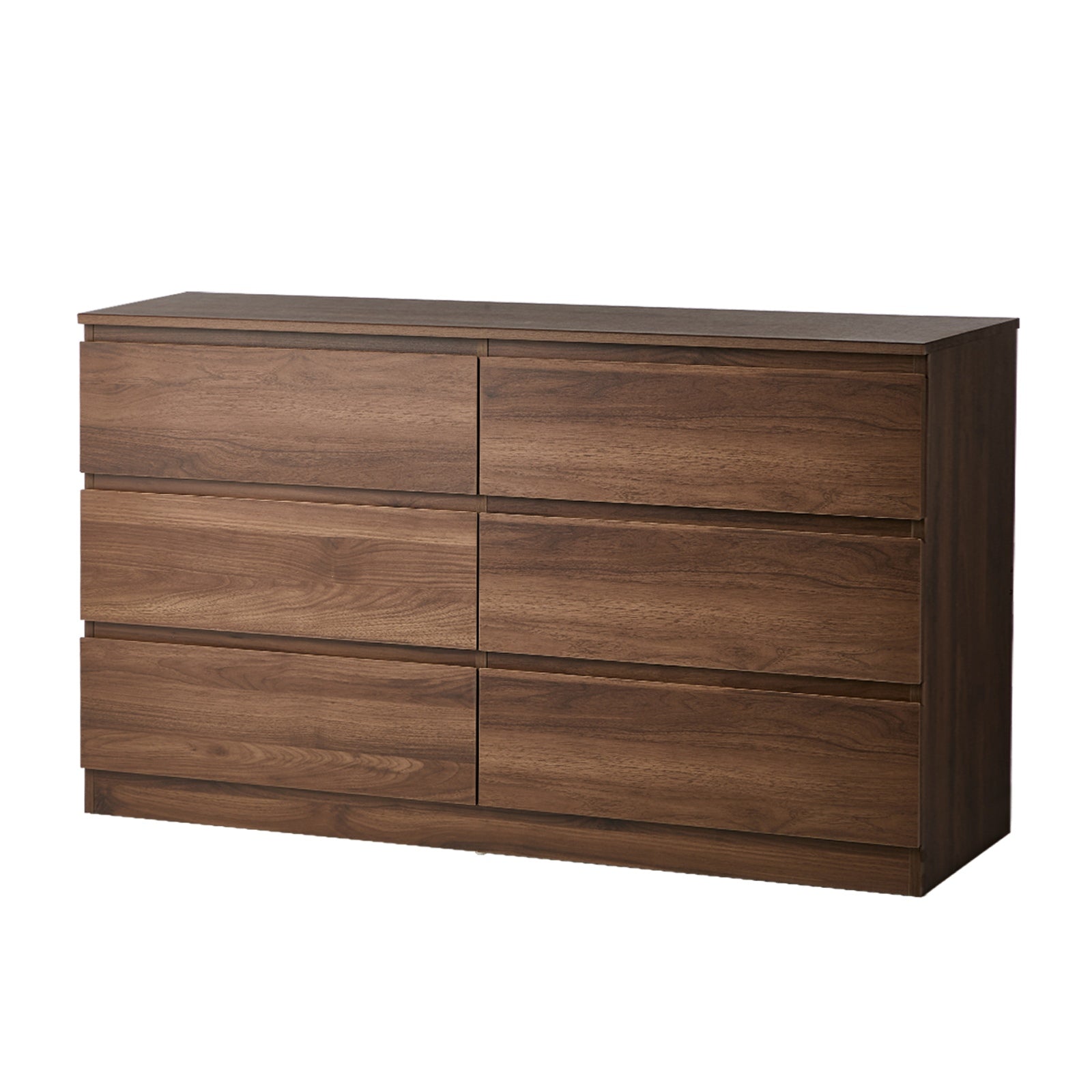 Oikiture 6 Chest of Drawers Lowboy Storage Cabinet Dresser Table Bedroom