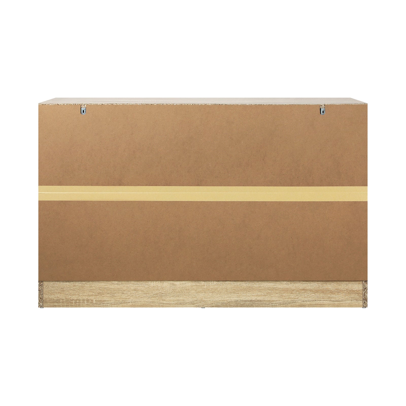 Oikiture 6 Chest of Drawers Tallboy Dresser Table Lowboy Storage Cabinet Wood - Sunyee