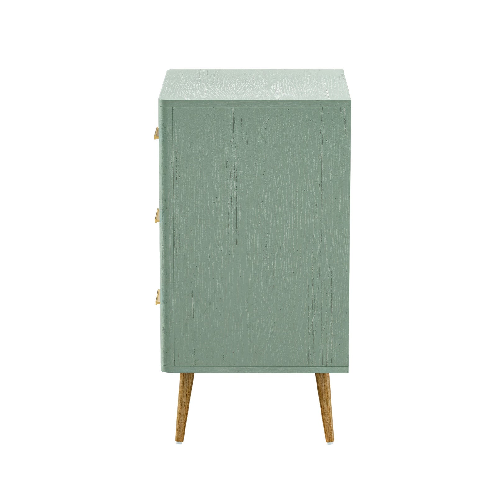 Oikiture 3 Chest of Drawers Dresser Tallboy Storage Cabinet Green - Sunyee