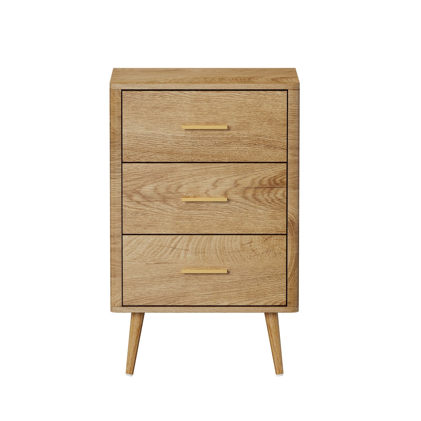 Oikiture 3 Chest of Drawers Dresser Tallboy Storage Cabinet Bedroom - Sunyee