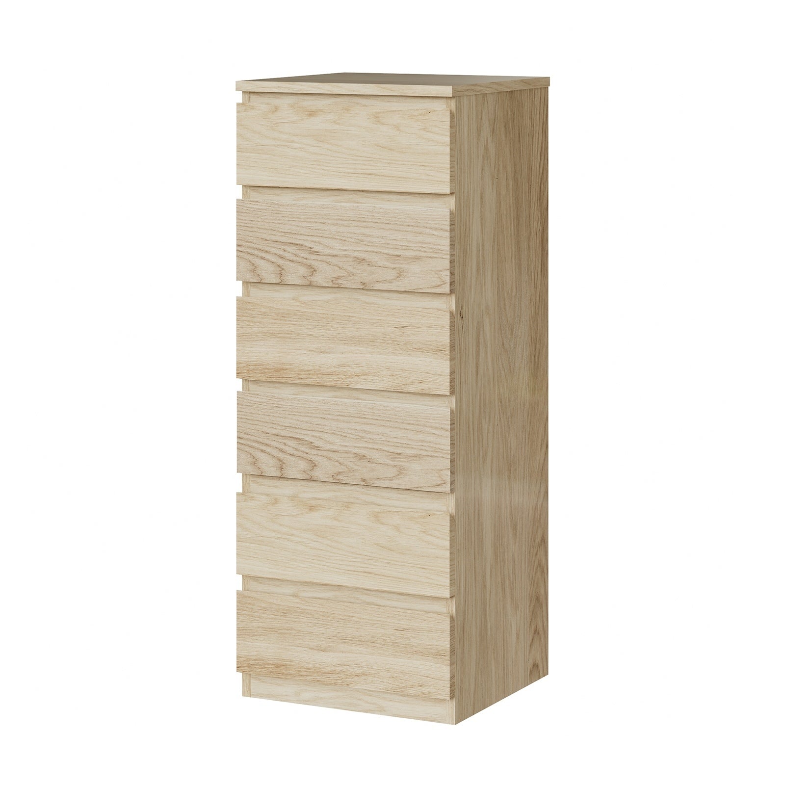 Oikiture 6 Chest of Drawers Tallboy Dresser Table Storage Cabinet Bedroom - Sunyee