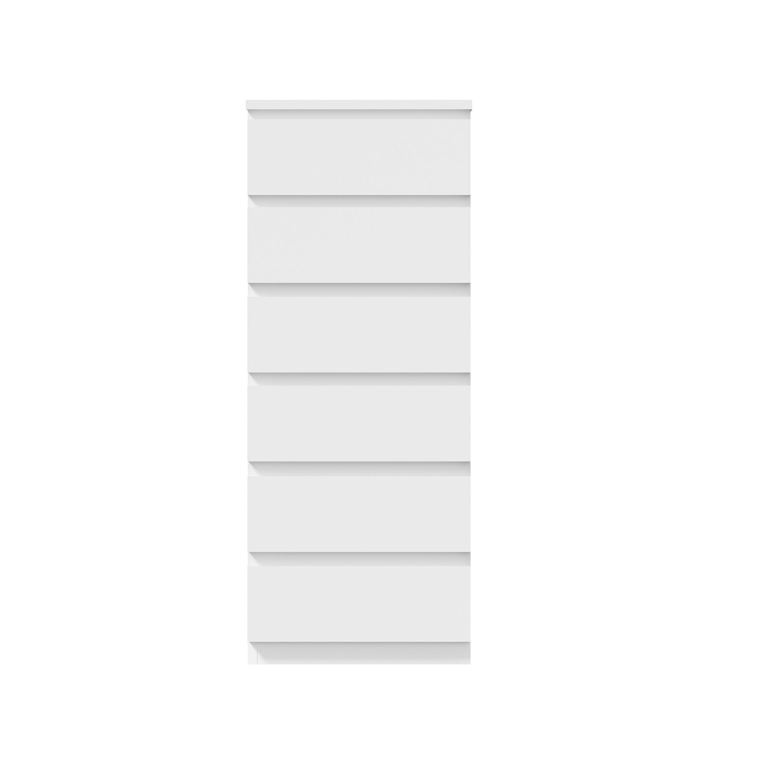 Oikiture 6 Chest of Drawers Tallboy Dresser Table Storage Cabinet Bedroom White - Sunyee