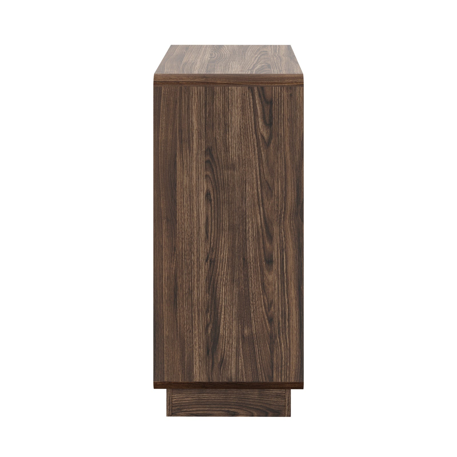 Oikiture 5 Chest Of Drawers Tallboy Storage Dresser Bedroom Living Room Walnut