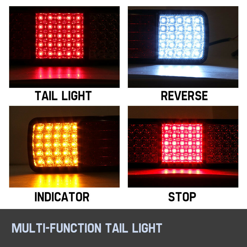 2x LED Tail Lights Stop Indicator Reverse 12V Ute Trailer Caravan Truck Boat ADR - Sunyee
