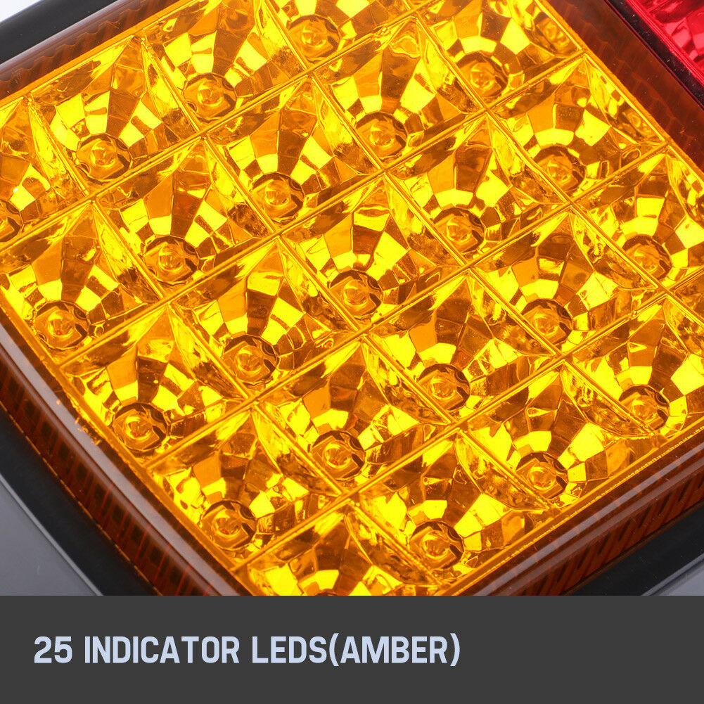 2x LED Tail Lights Stop Indicator Reverse 12V Ute Trailer Caravan Truck Boat ADR - Sunyee