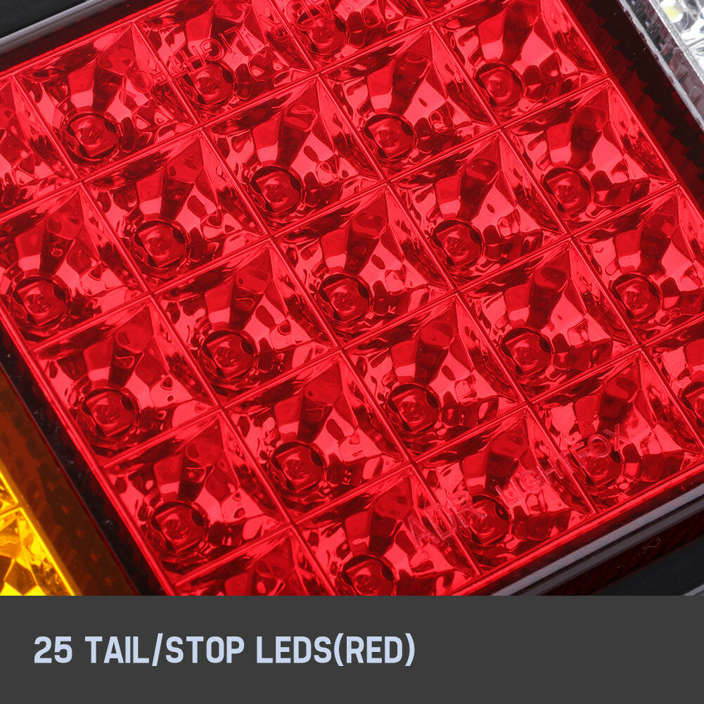 2x LED Tail Lights Stop Indicator Reverse 12V Ute Trailer Caravan Truck Boat ADR - Sunyee