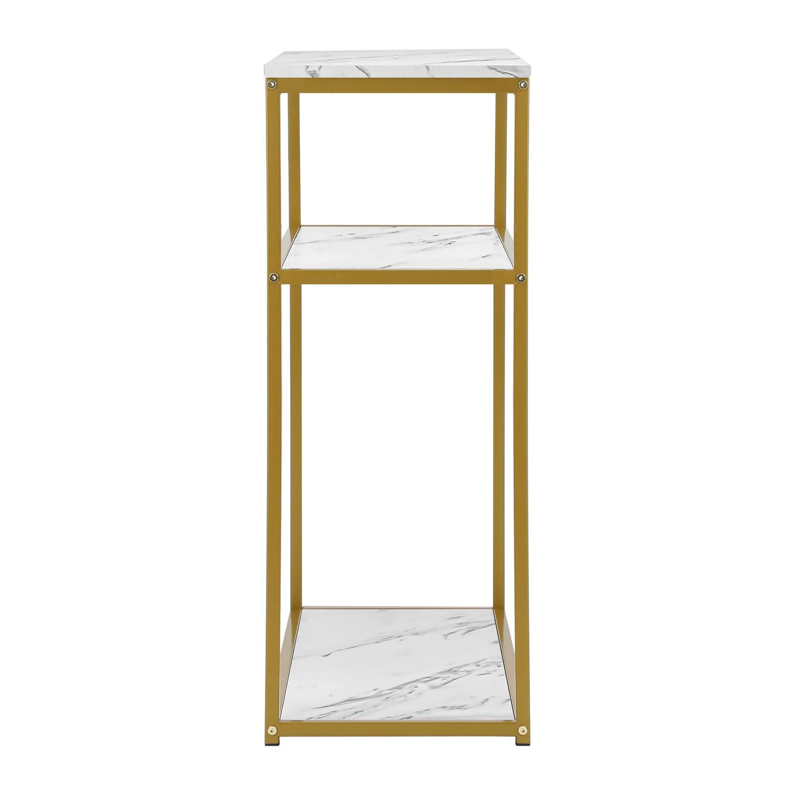 Oikiture Hall Console Table Metal Hallway Desk Entry Display Wh&GD Furniture - Sunyee