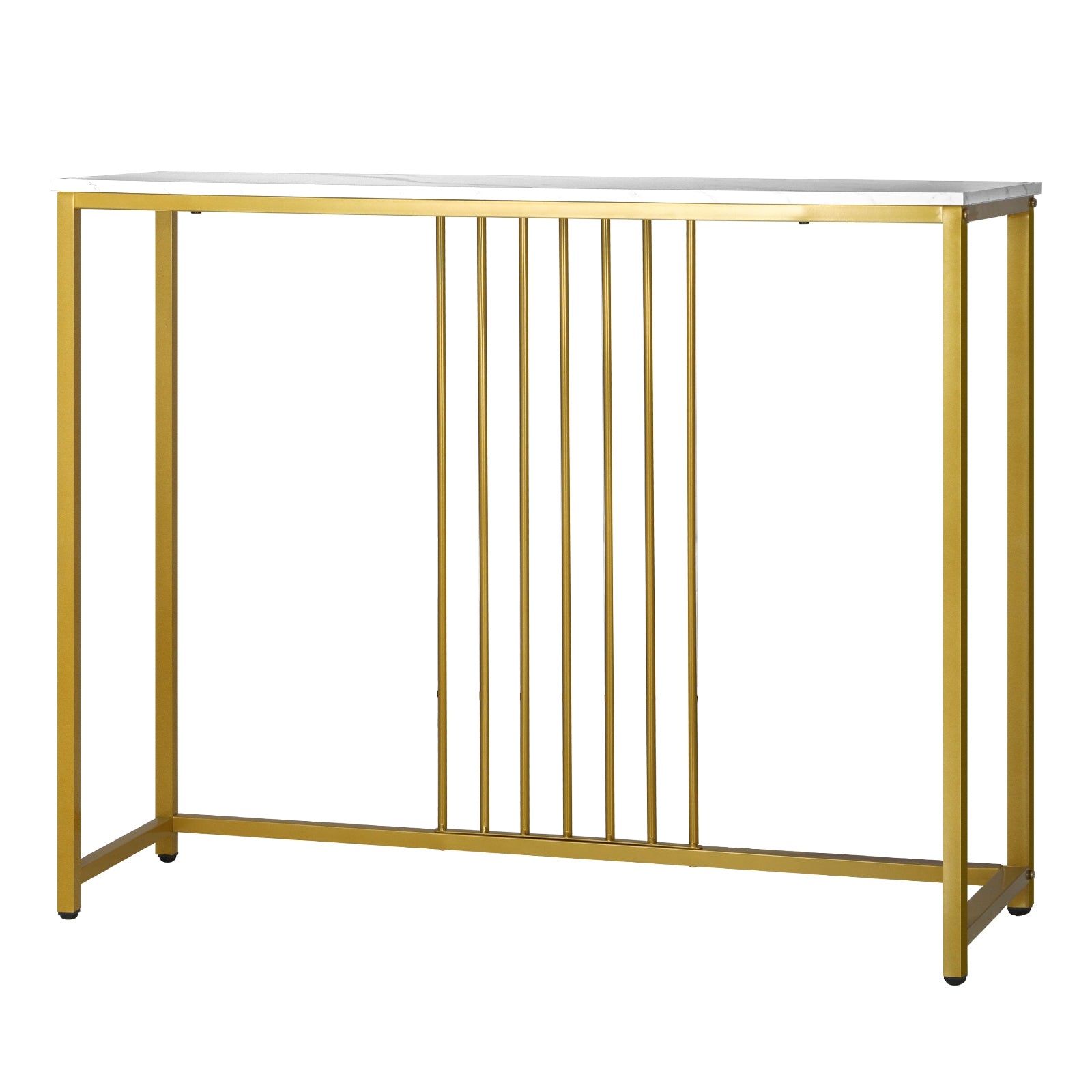 Oikiture Marble Dinning Table Nesting Coffee Side End Table Accent Console Table - Sunyee