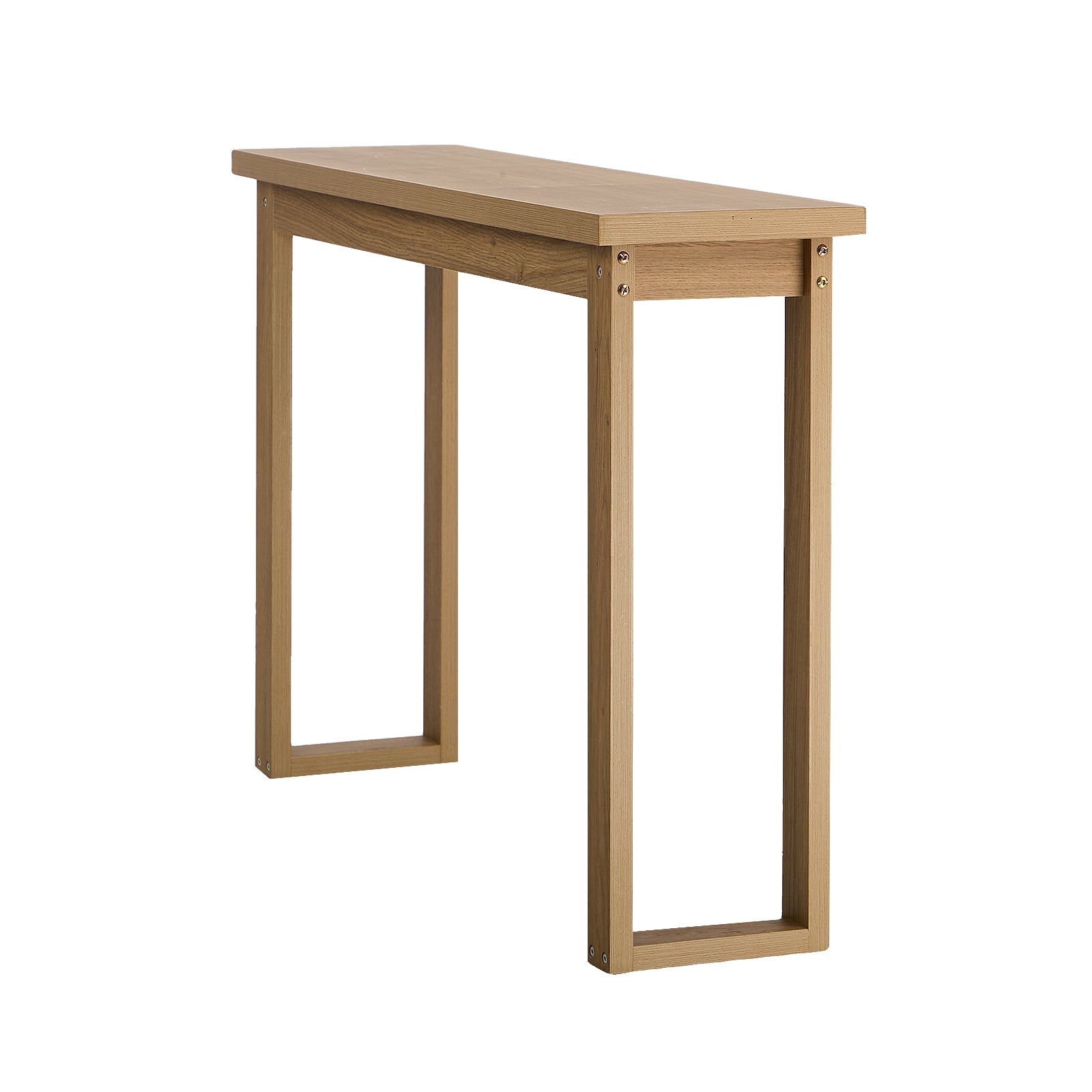 Oikiture Console Table Narrow Hall Entryway Desk Sofa Table Display Shelf