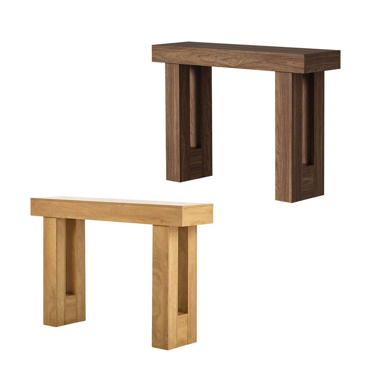 Oikiture Console Table Hallway Narrow Sofa Side Desk Storage Rack