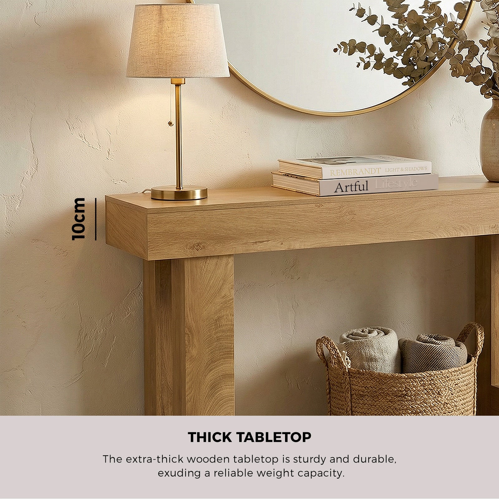 Oikiture Console Table Hallway Narrow Sofa Side Desk Storage Rack