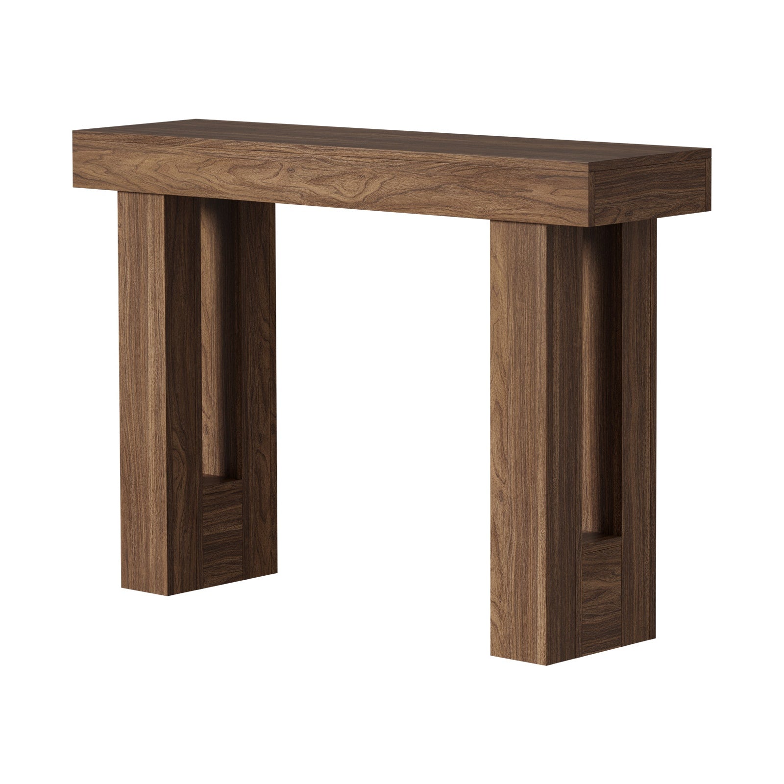 Oikiture Console Table Hallway Narrow Sofa Side Desk Storage Rack