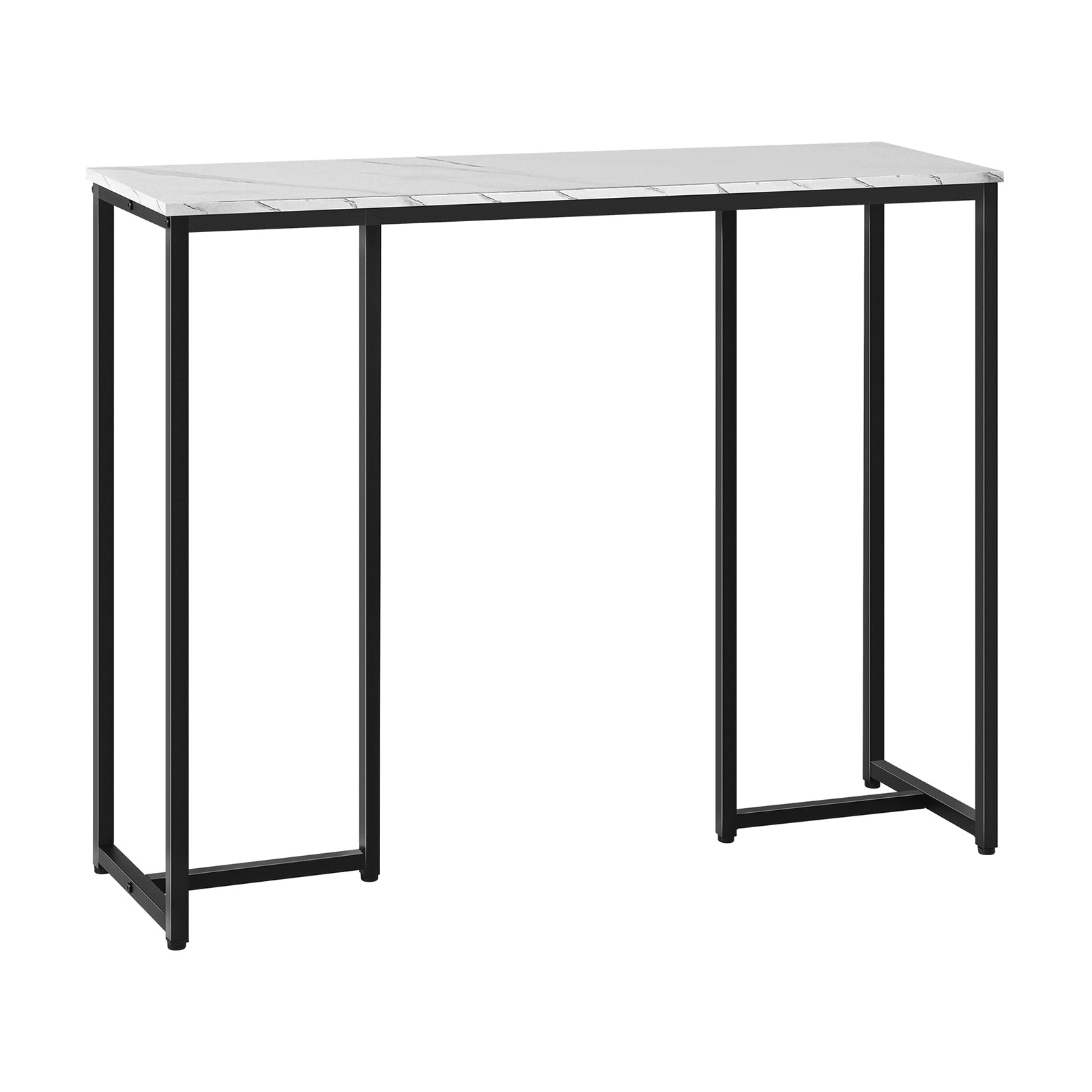 Oikiture Console Table Hallway Entry Side Tables Marble Effect Hall Display - Sunyee