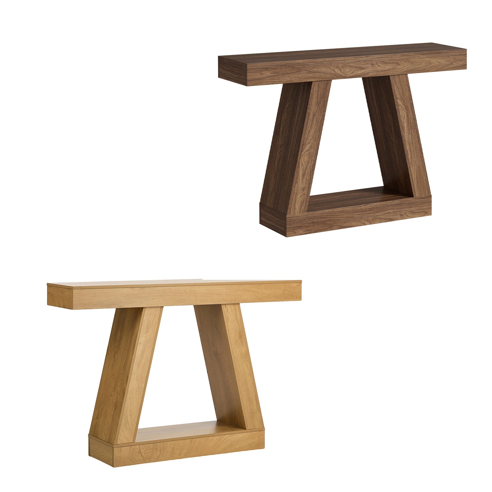 Oikiture Console Table Hallway Narrow Sofa Table Entryway Display Shelf