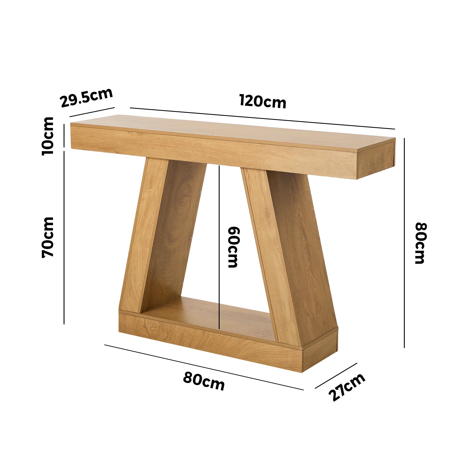 Oikiture Console Table Hallway Narrow Sofa Table Entryway Display Shelf