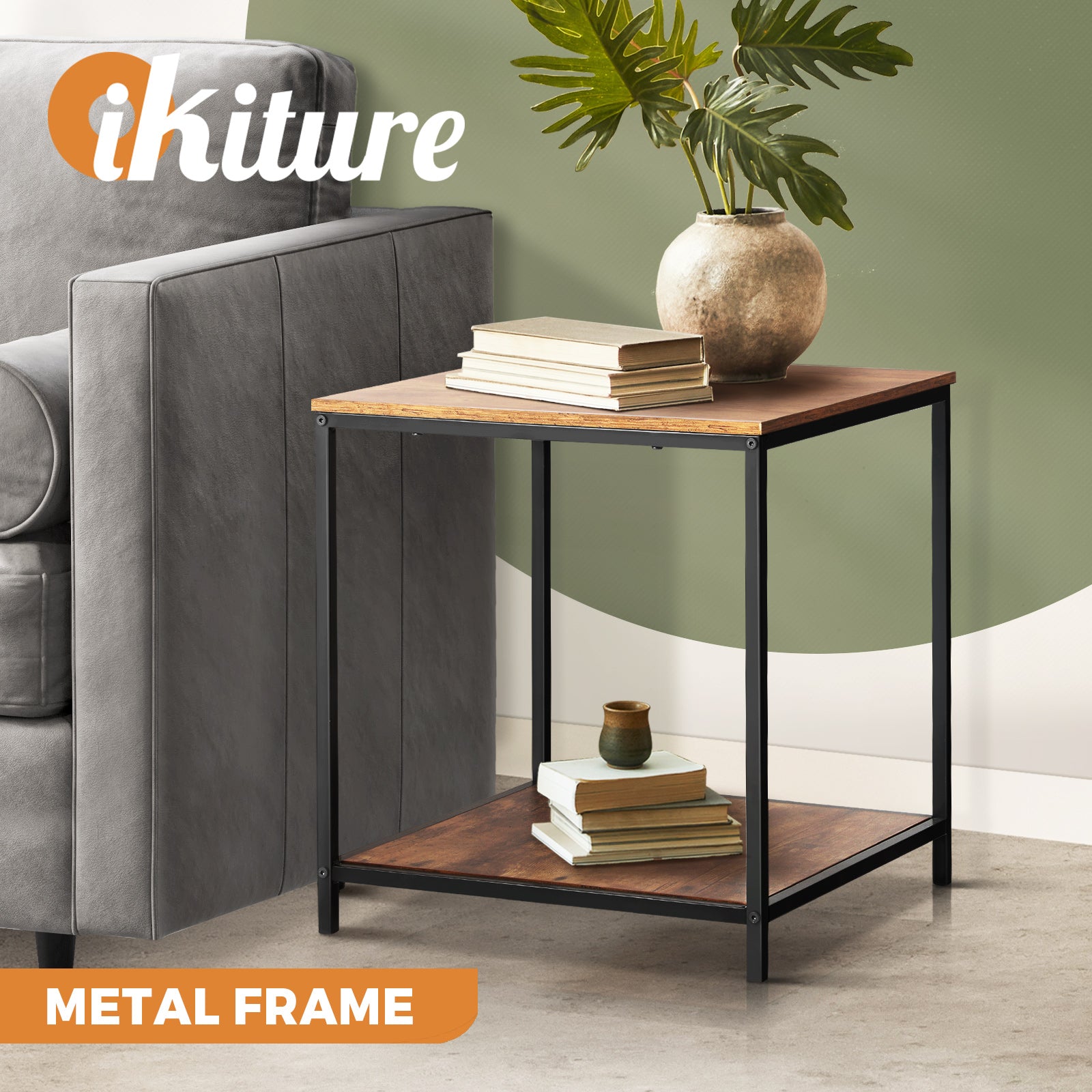 Oikiture Coffee Table Side End Table Console Tables Rack Shelf Hallway Display - Sunyee