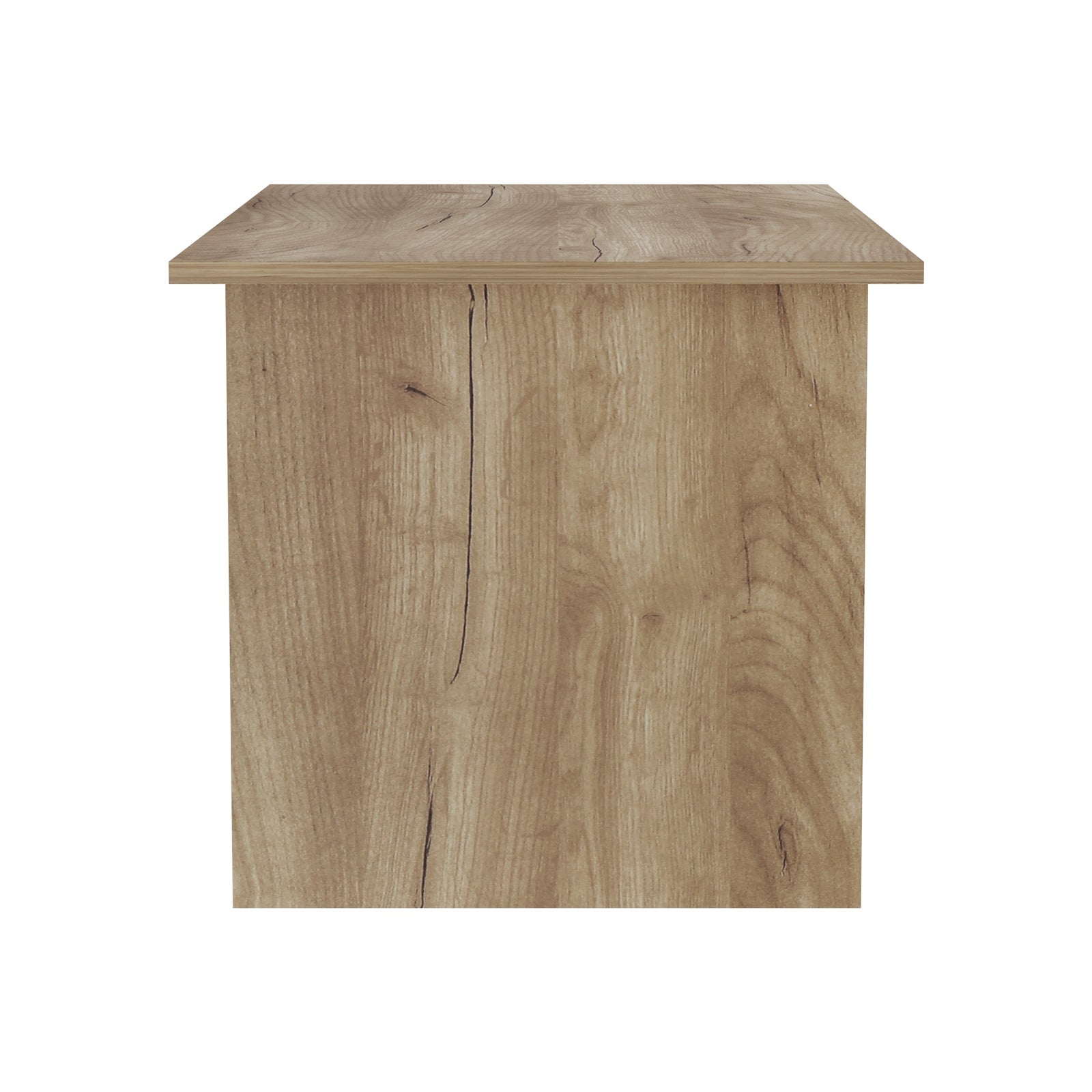 Oikiture Coffee Table Lift Up Top Hidden Storage Laptop Desk 2 Drawers Natural - Sunyee