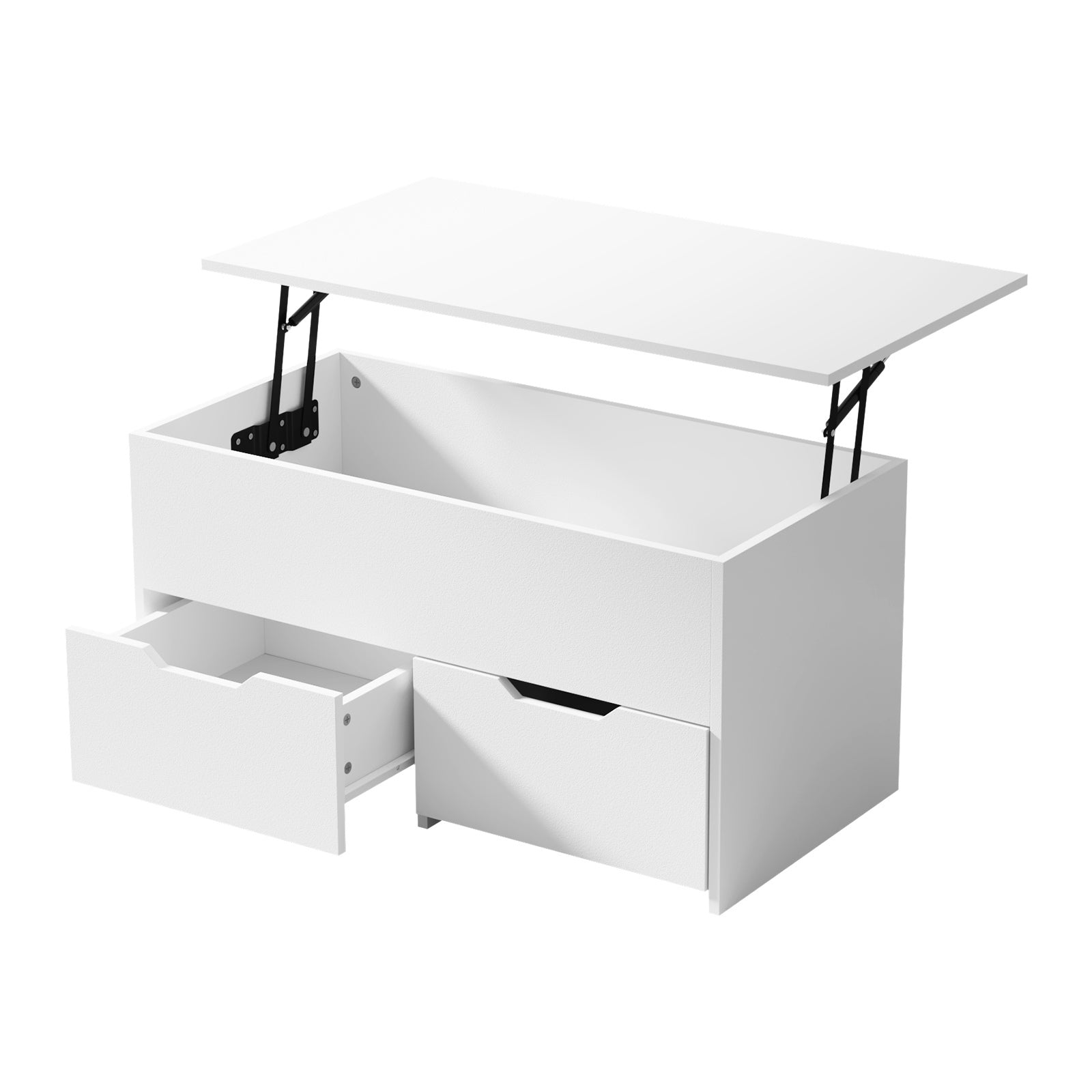 Oikiture Coffee Table Lift Up Top Laptop Desk Hidden Storage Drawers - Sunyee