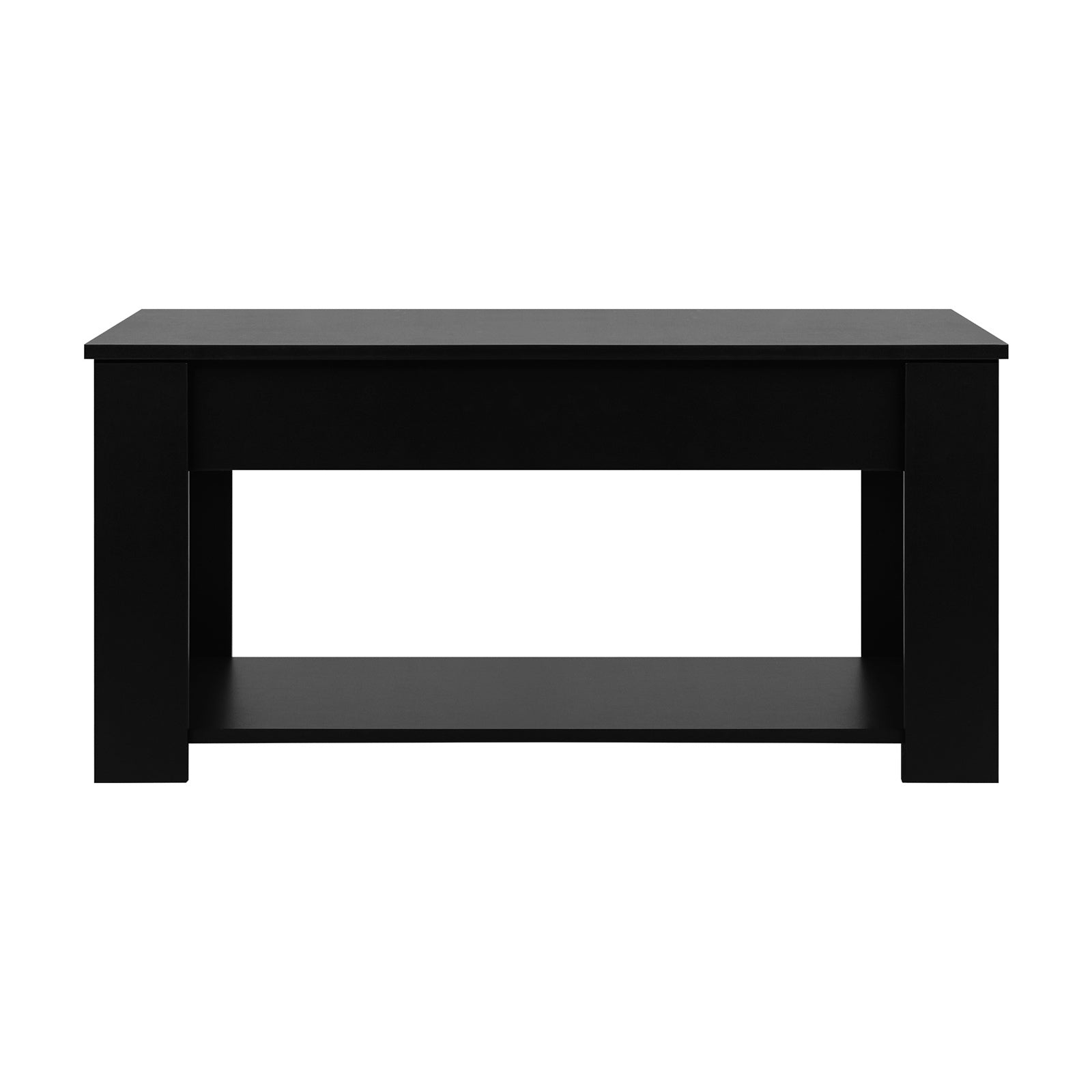 Oikiture Coffee Table Lift Up Top Modern Tables Hidden Book Storage Black - Sunyee
